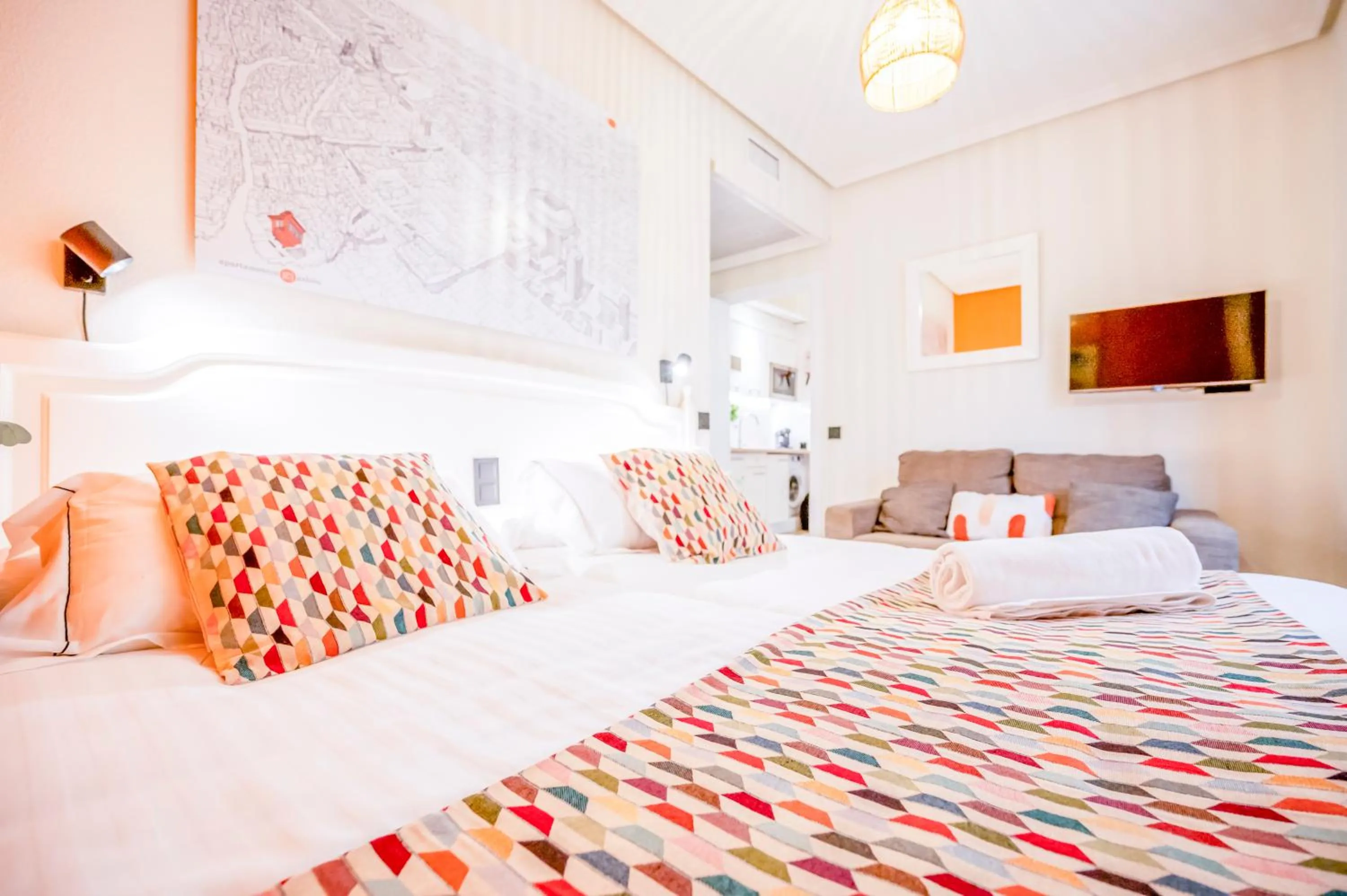 Bed in Apartamentos G3 Galeon