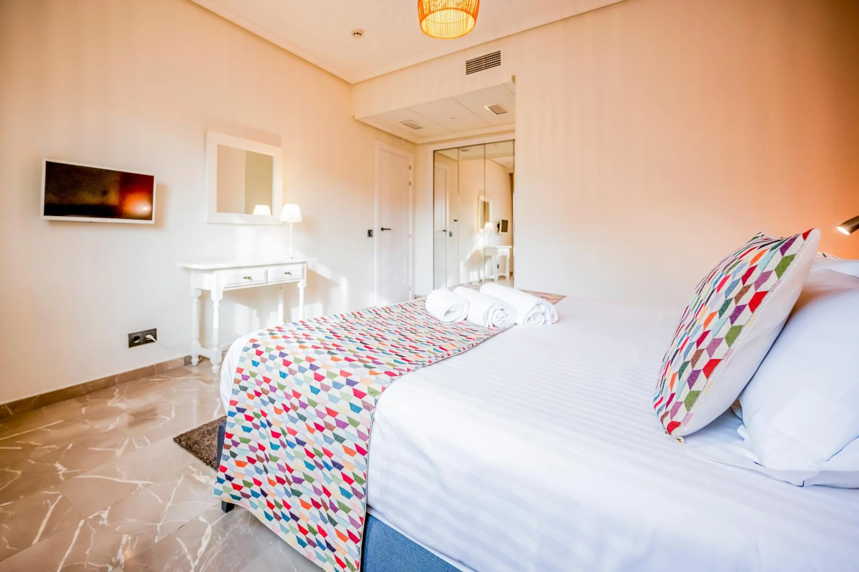 Bed in Apartamentos G3 Galeon