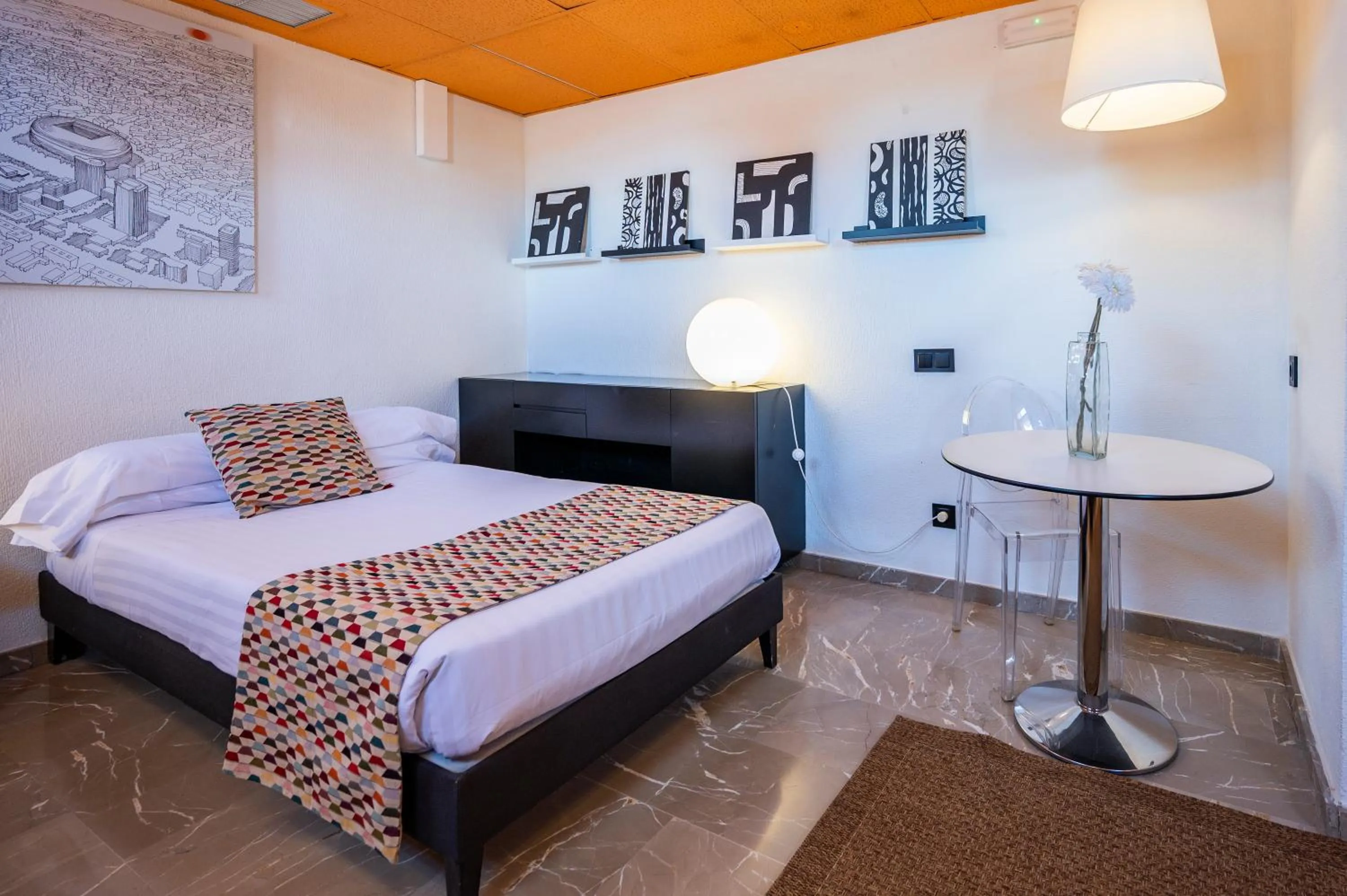 Bedroom, Bed in Apartamentos G3 Galeon