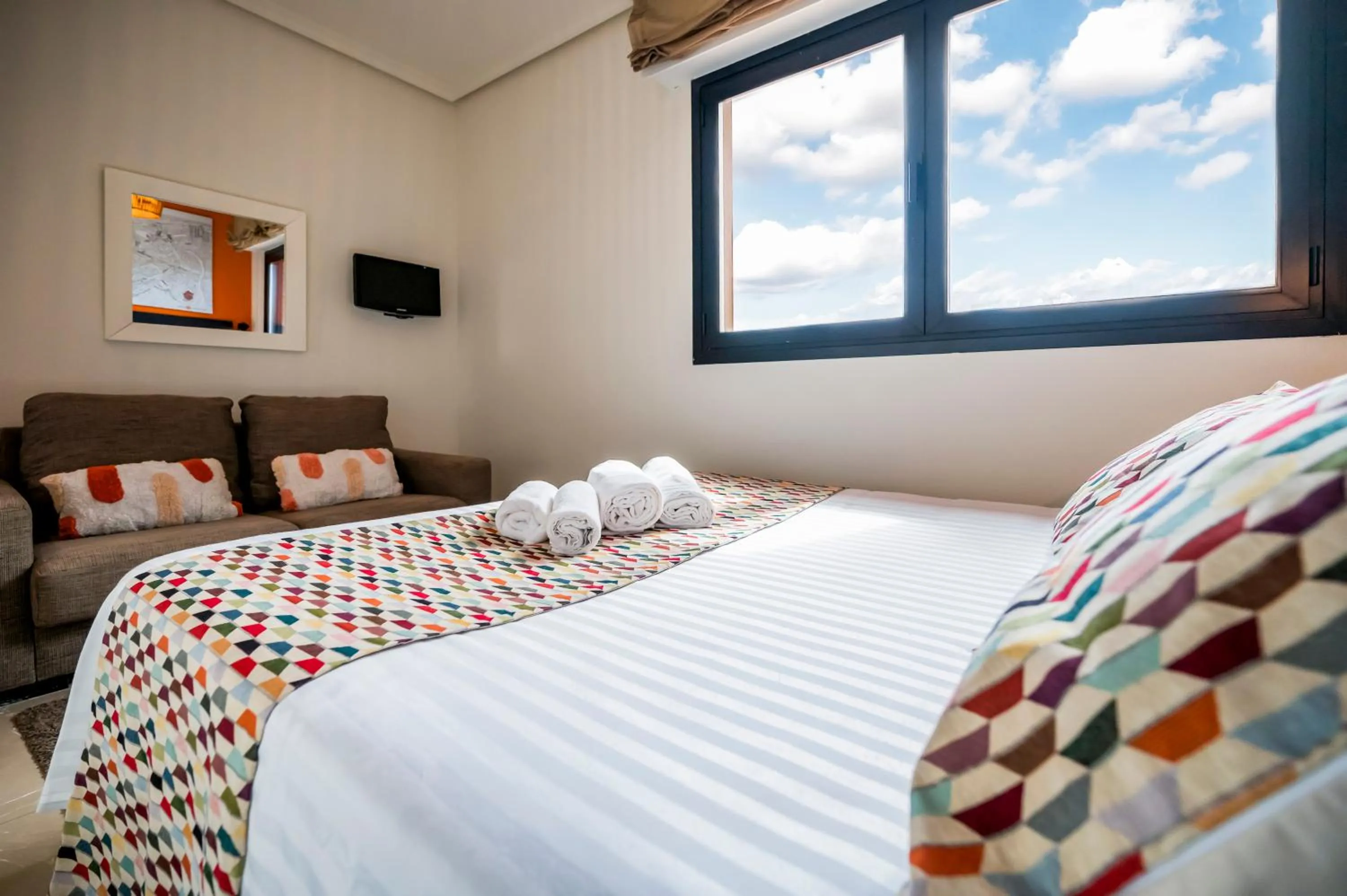 Bed in Apartamentos G3 Galeon