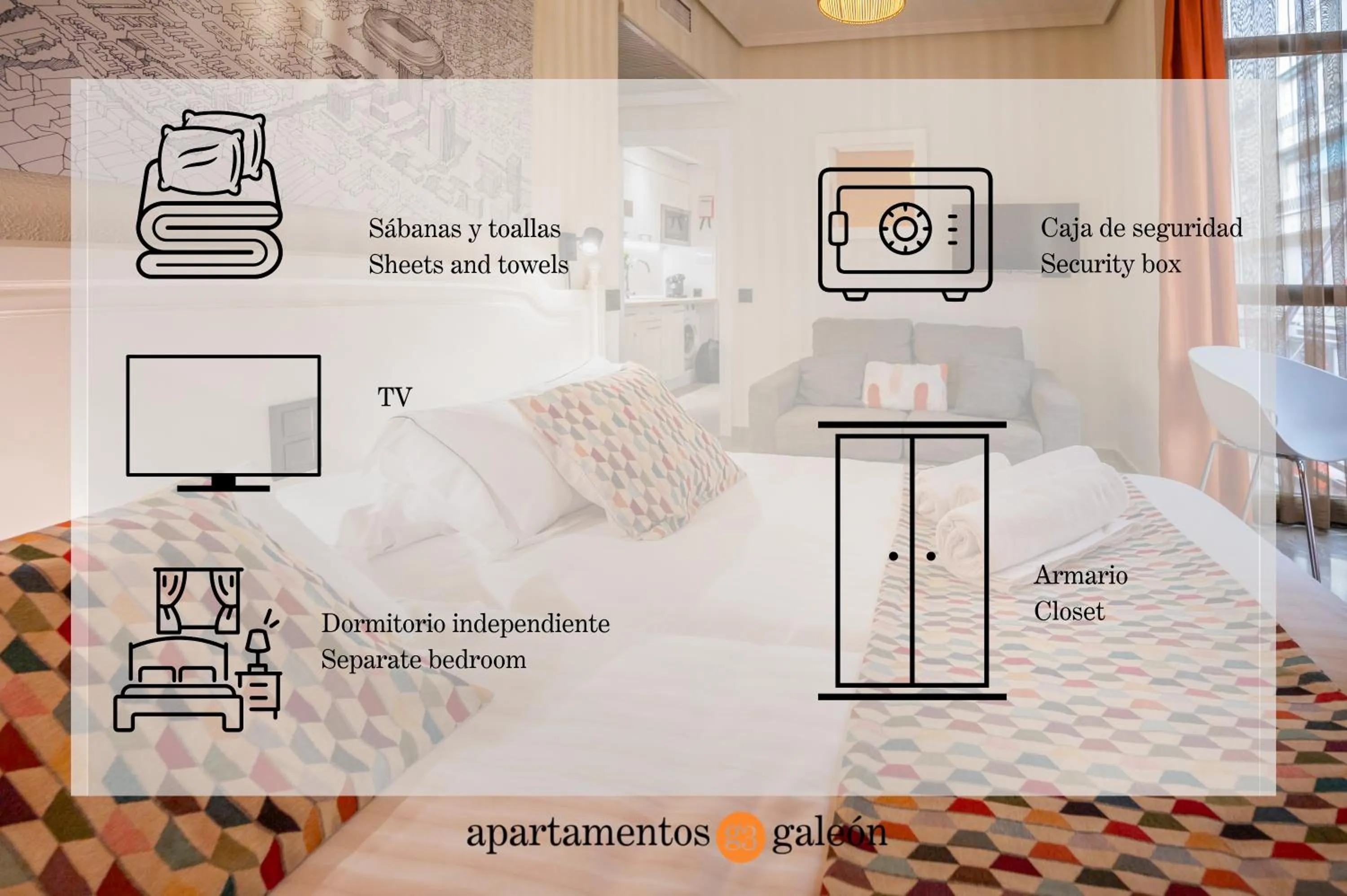 Floor plan in Apartamentos G3 Galeon