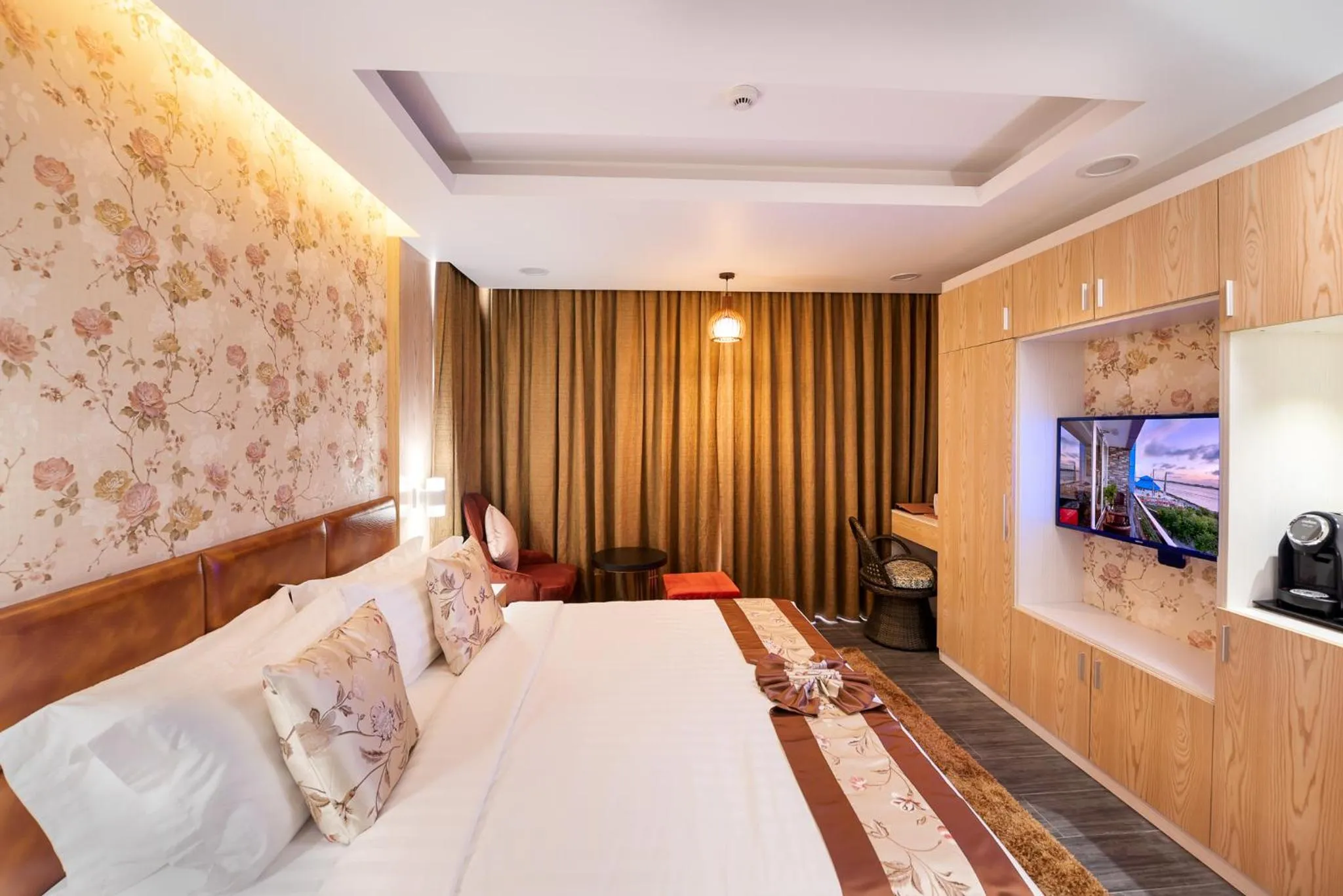 Bed in Summer Beach Maldives