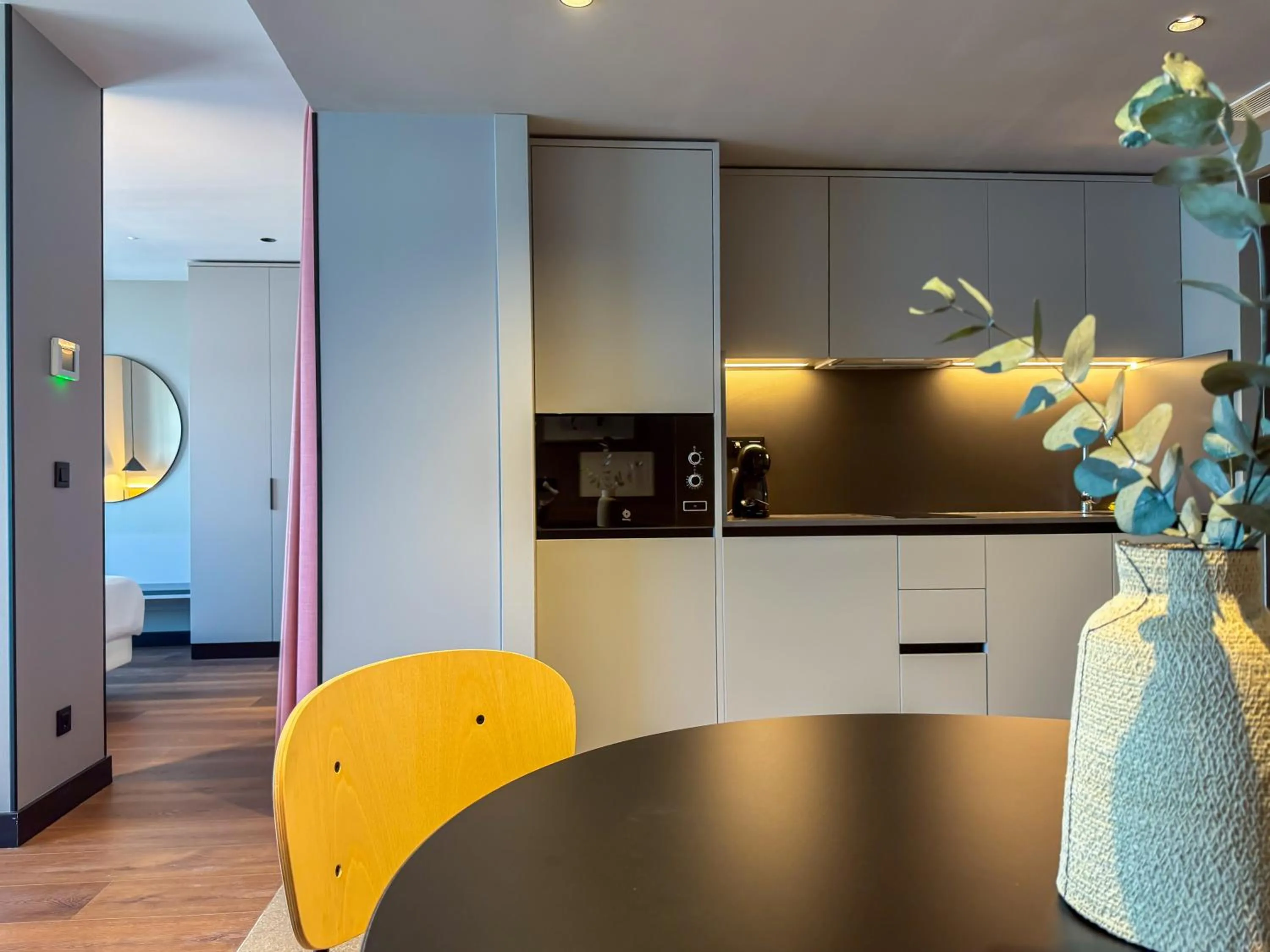 Kitchen or kitchenette in Hotel Bahía de Vigo