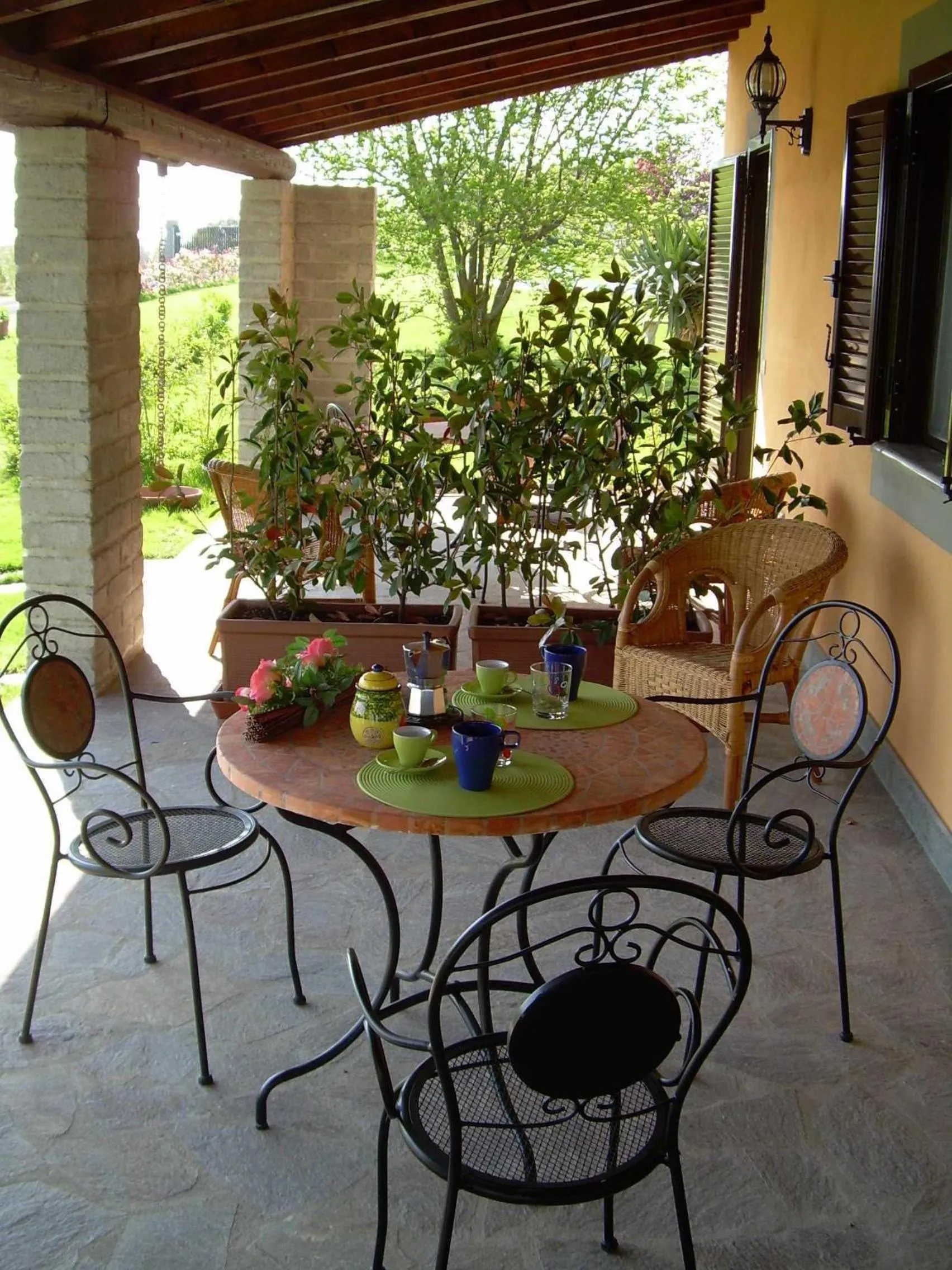 Patio in Agriturismo Bella Cima