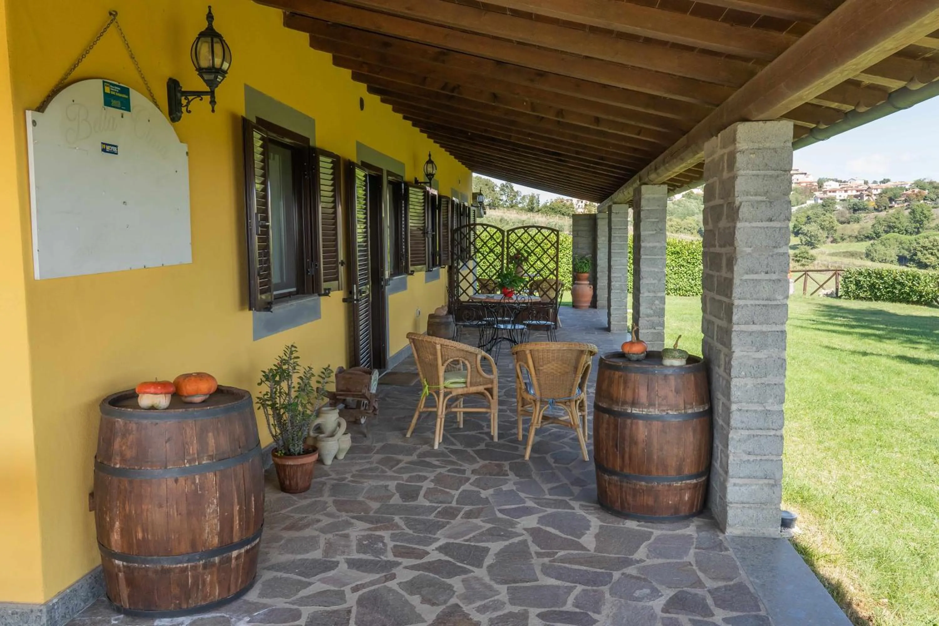Patio in Agriturismo Bella Cima