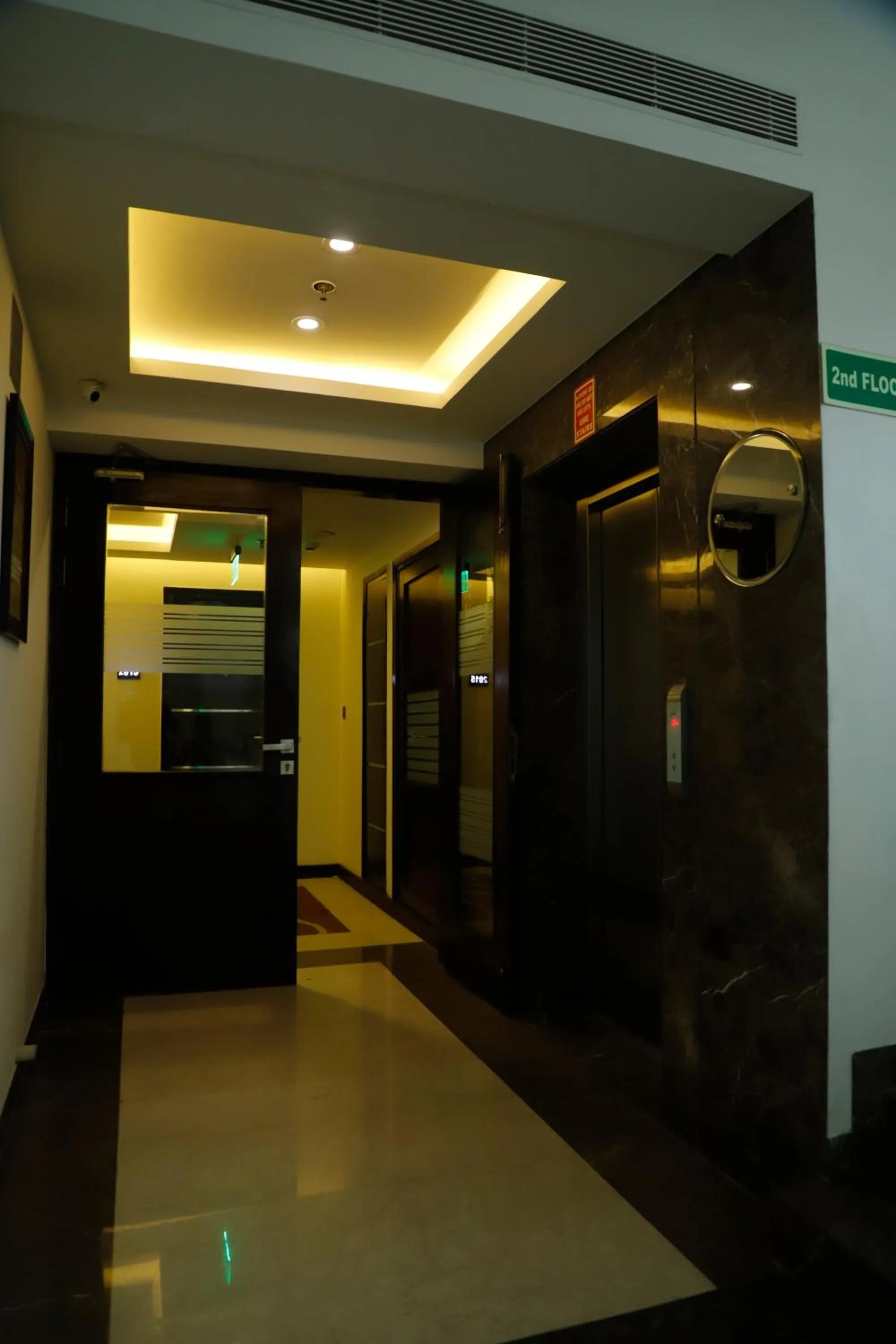 elevator in Udman Hotel at 18km from IGI Airport, By Ferns N Petals, Chattarpur, Delhi