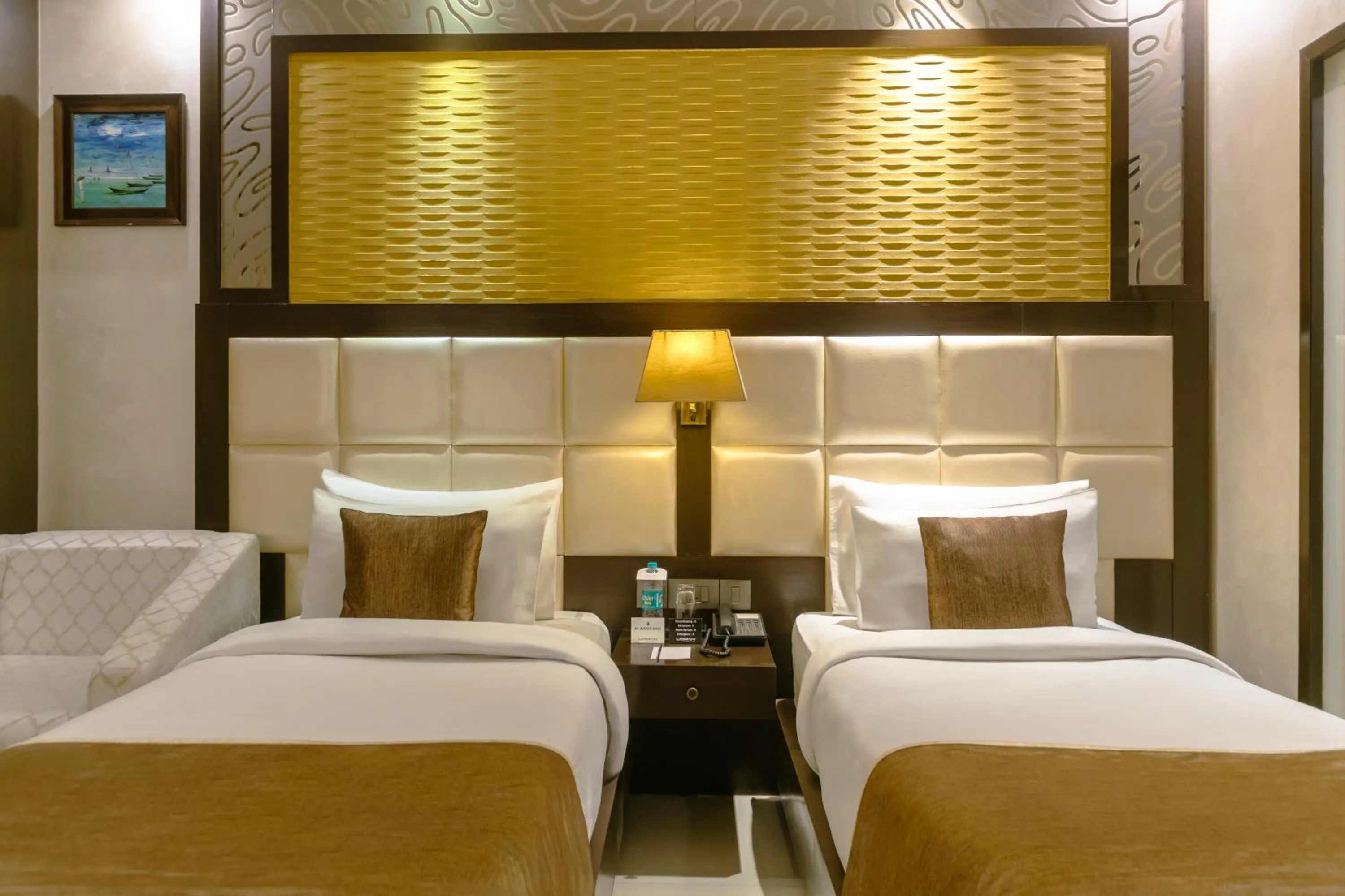 Bed in Udman Hotel Chhattarpur