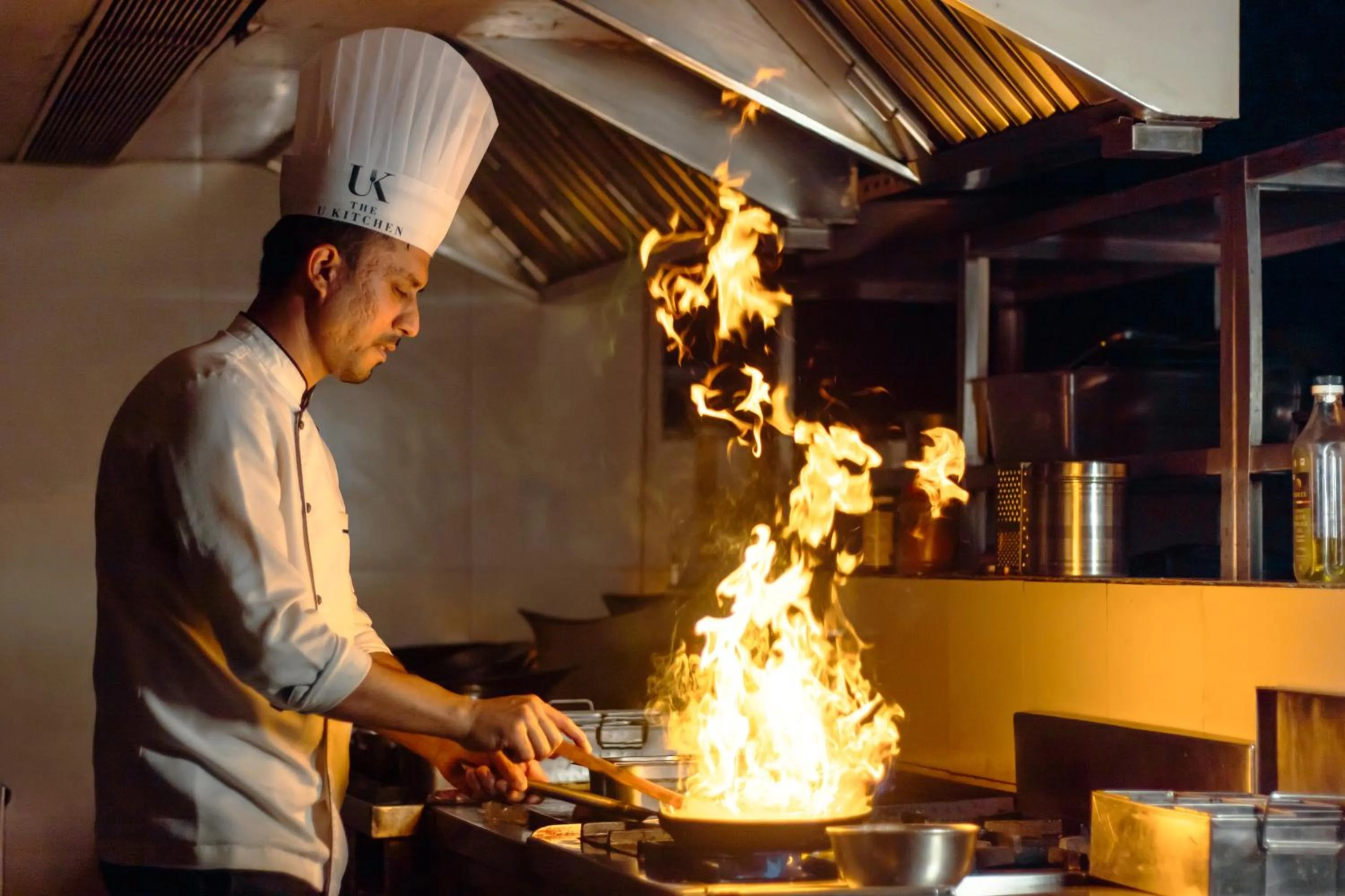 kitchen in Udman Hotel Chhattarpur