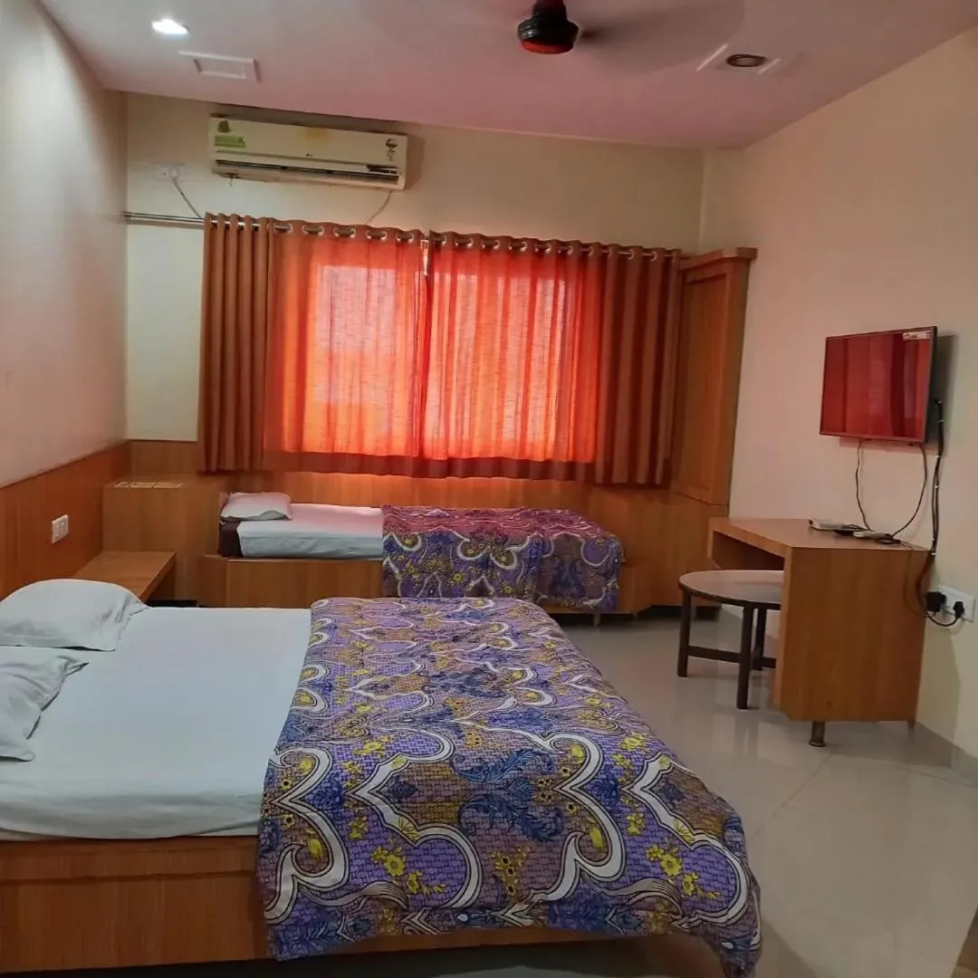 Bed in sharan hotel