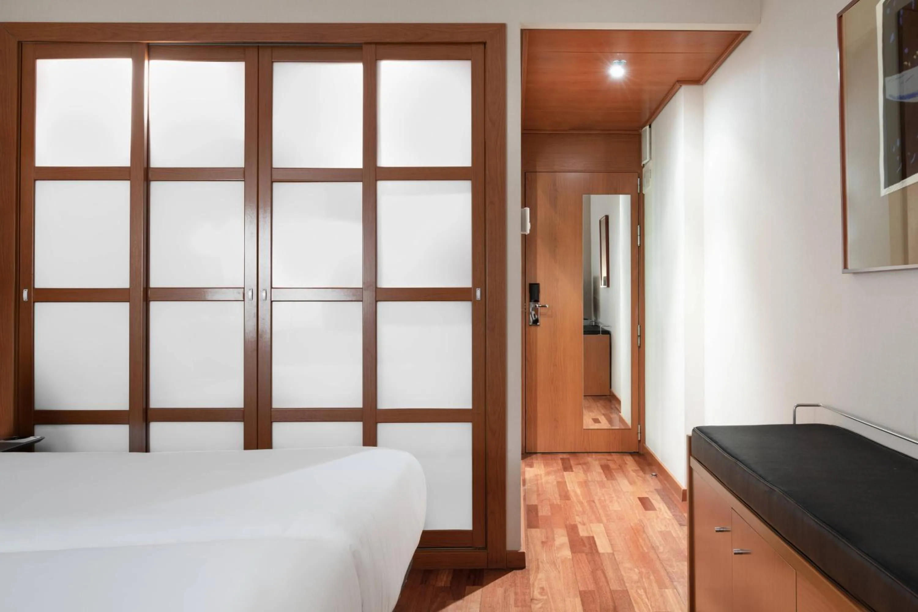 Photo of the whole room, Bed in AC Hotel A Coruña by Marriott