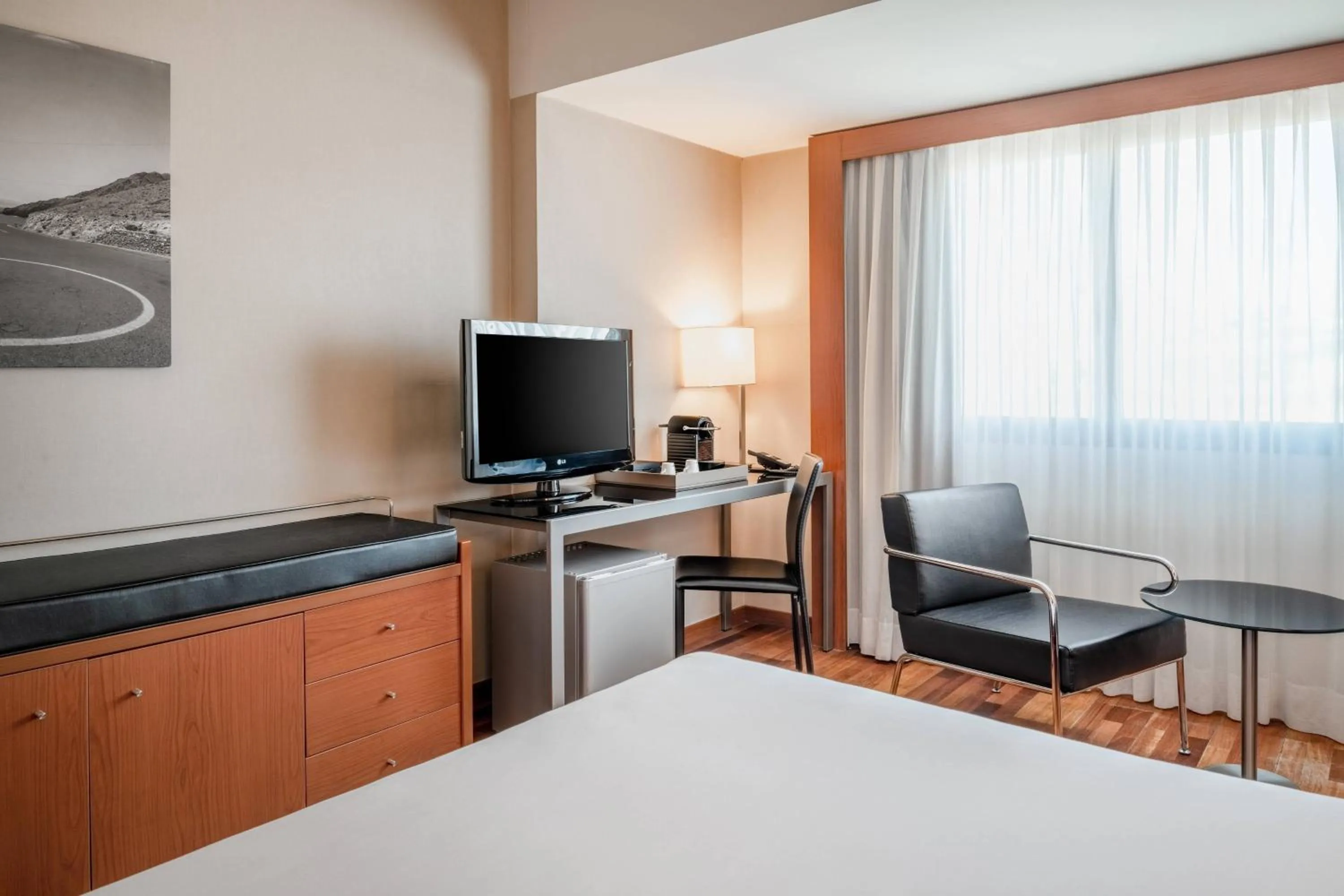 Photo of the whole room, Bed in AC Hotel A Coruña by Marriott