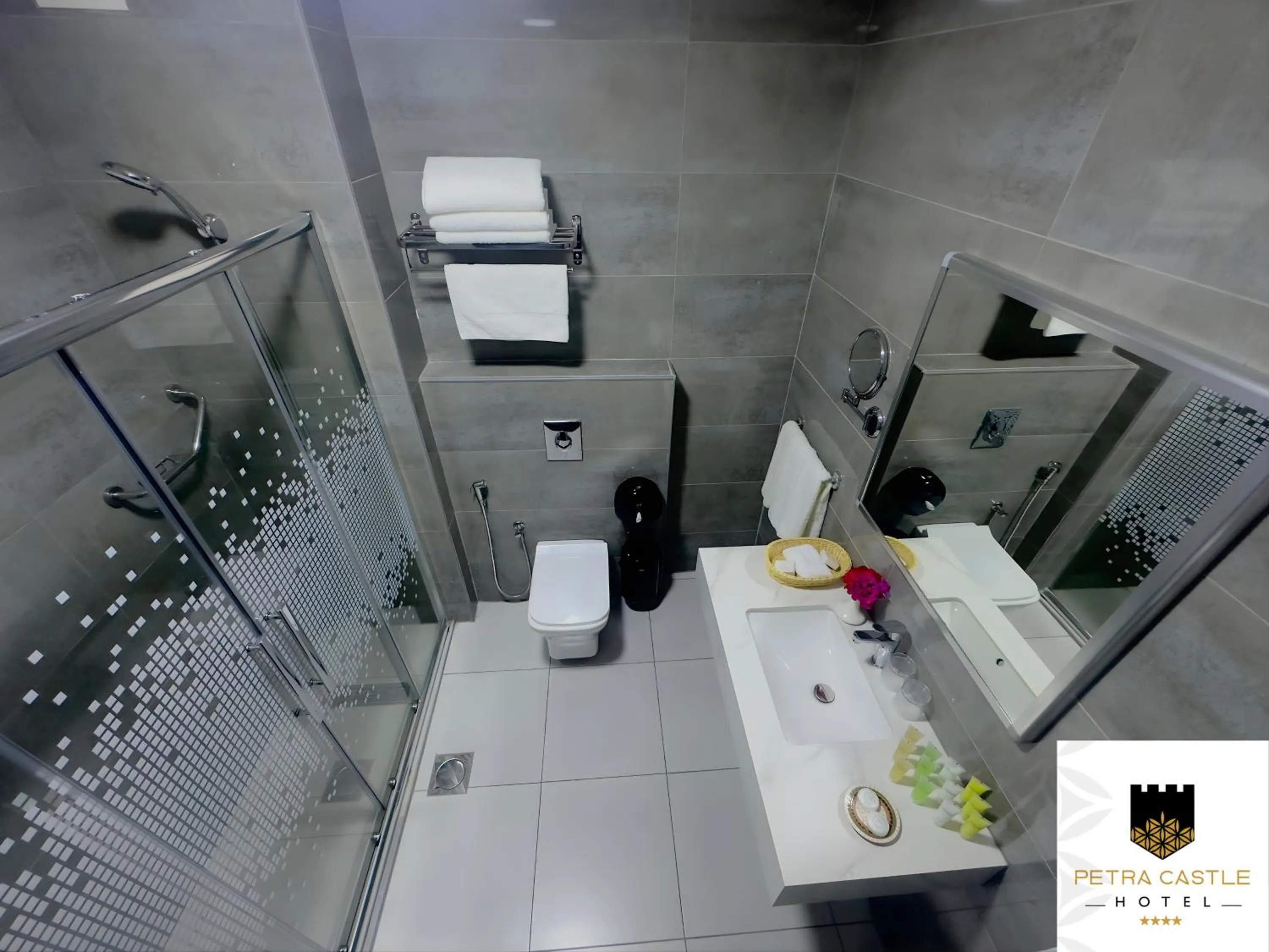 Bathroom in Petra Castle Hotel