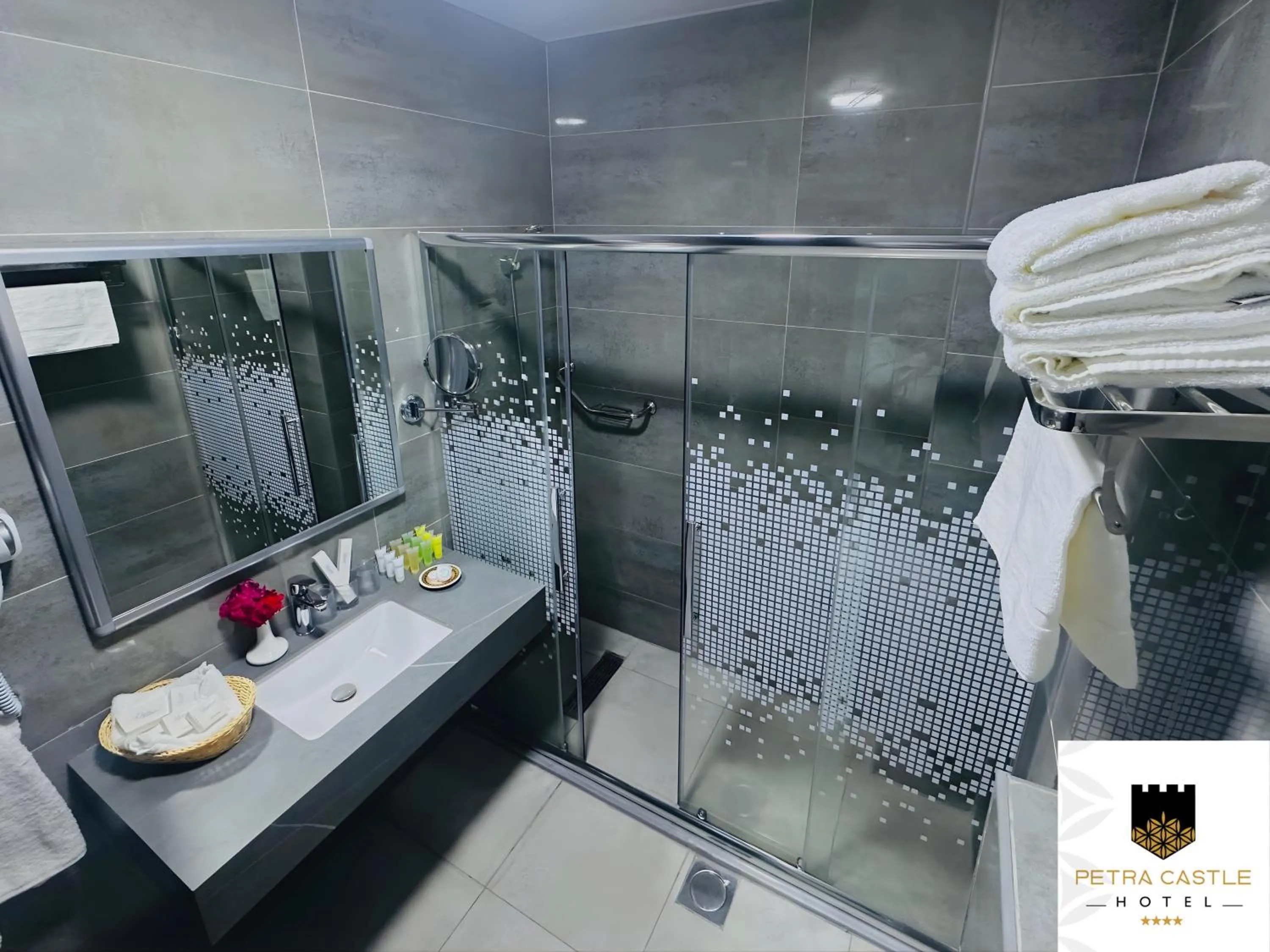 Bathroom in Petra Castle Hotel