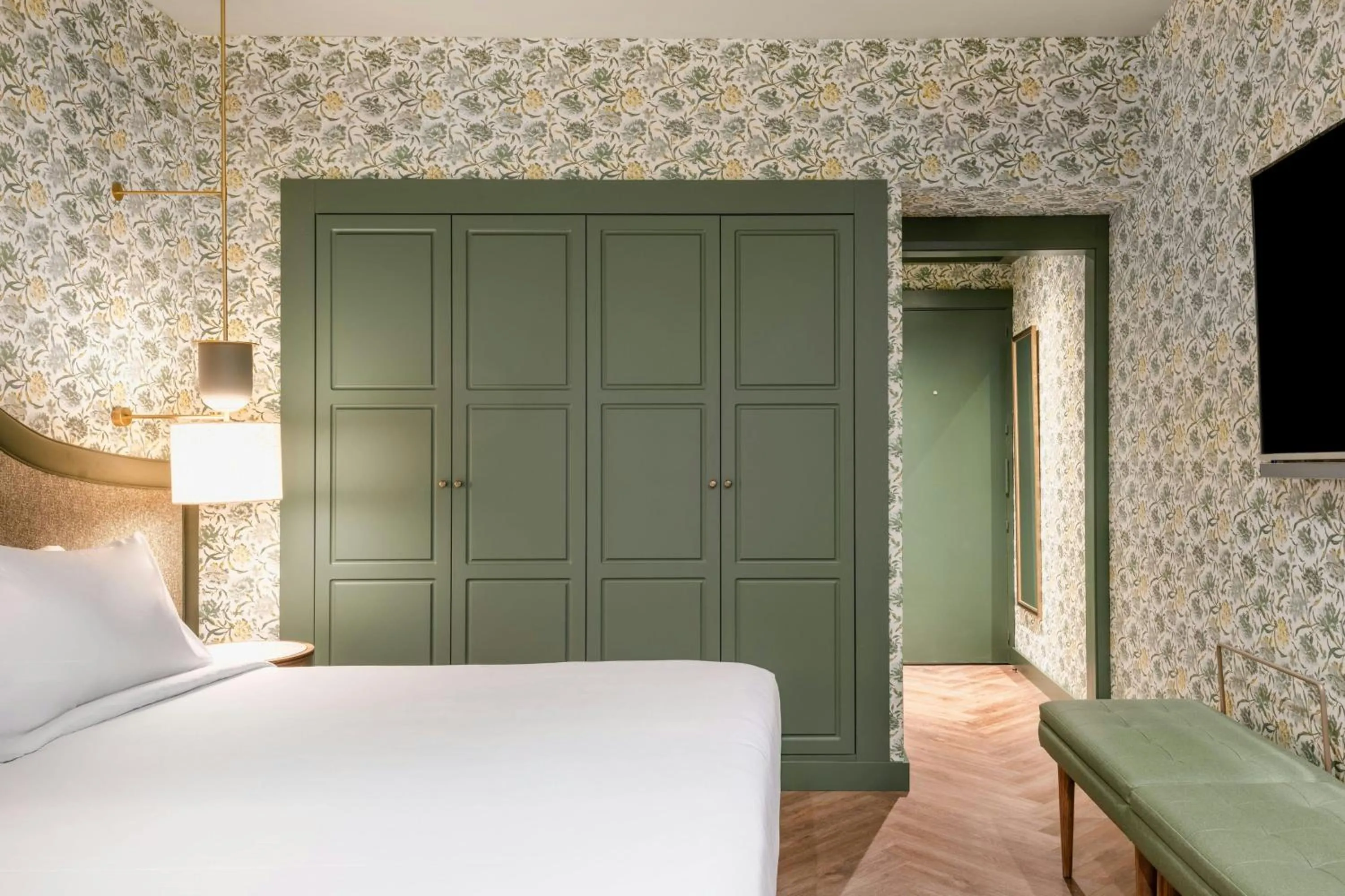 Photo of the whole room, Bed in AC Hotel Ciudad de Sevilla by Marriott