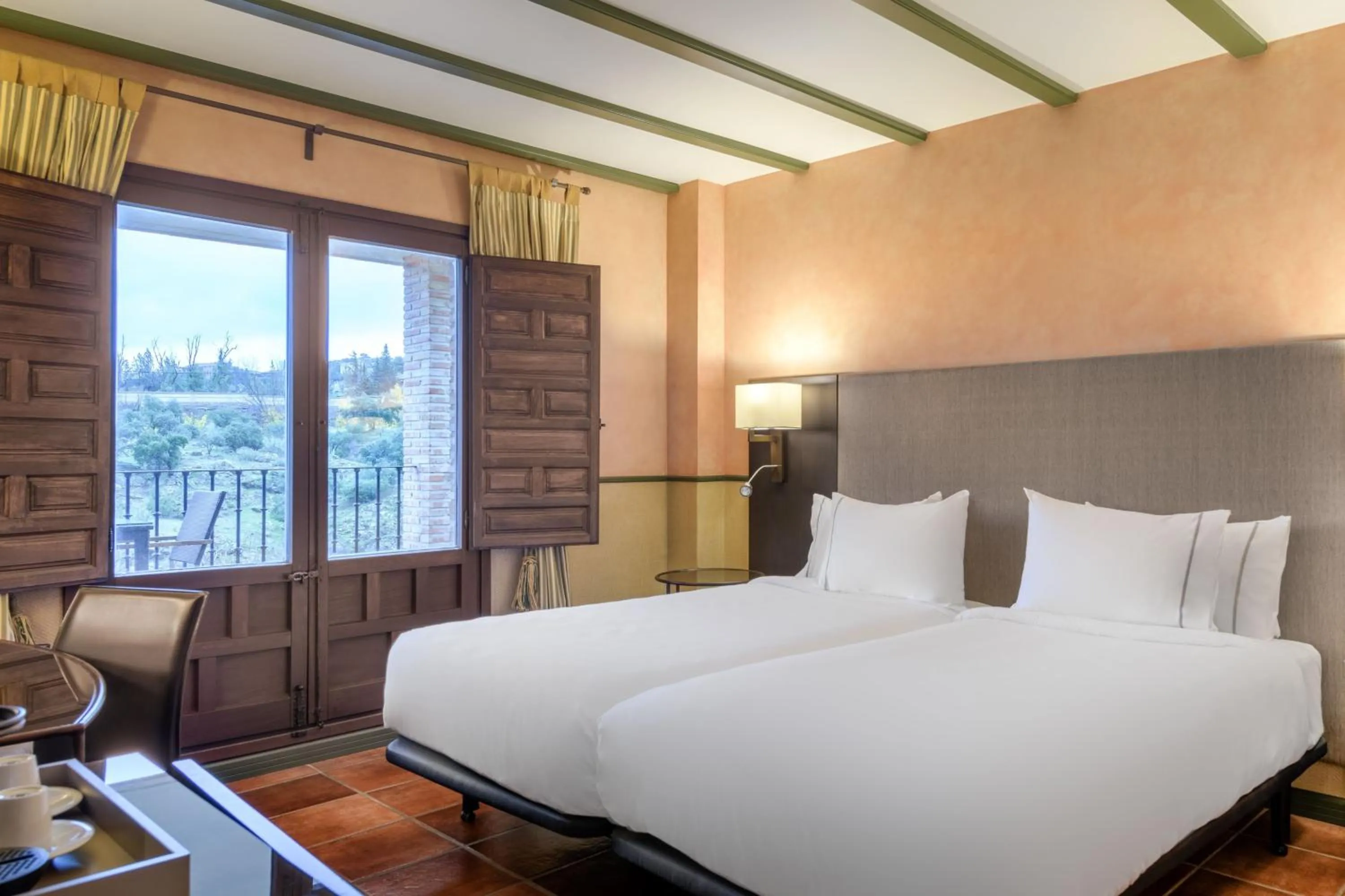 Photo of the whole room, Bed in AC Hotel Ciudad de Toledo by Marriott