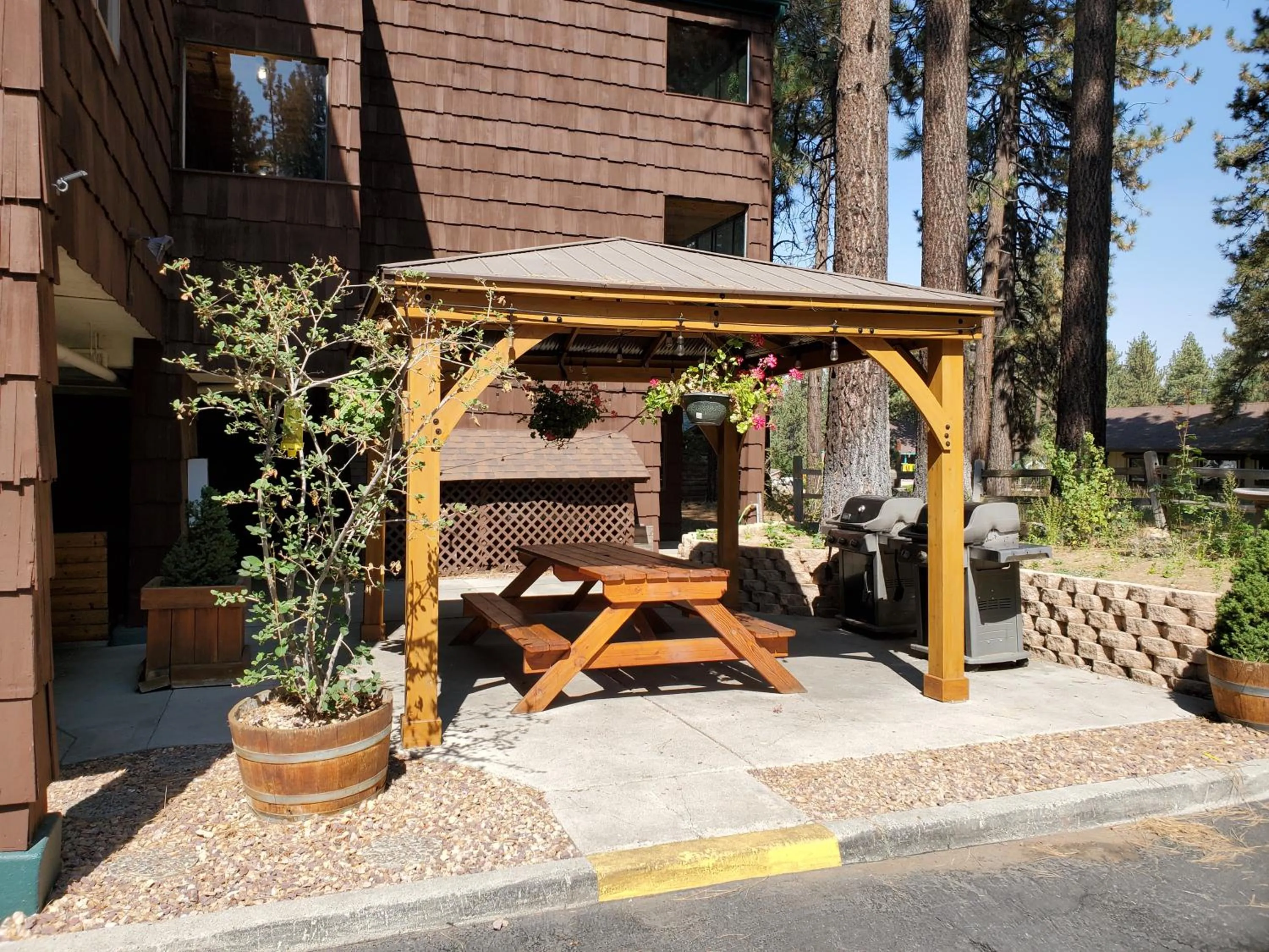 BBQ facilities in GetAways at Snow Lake Lodge