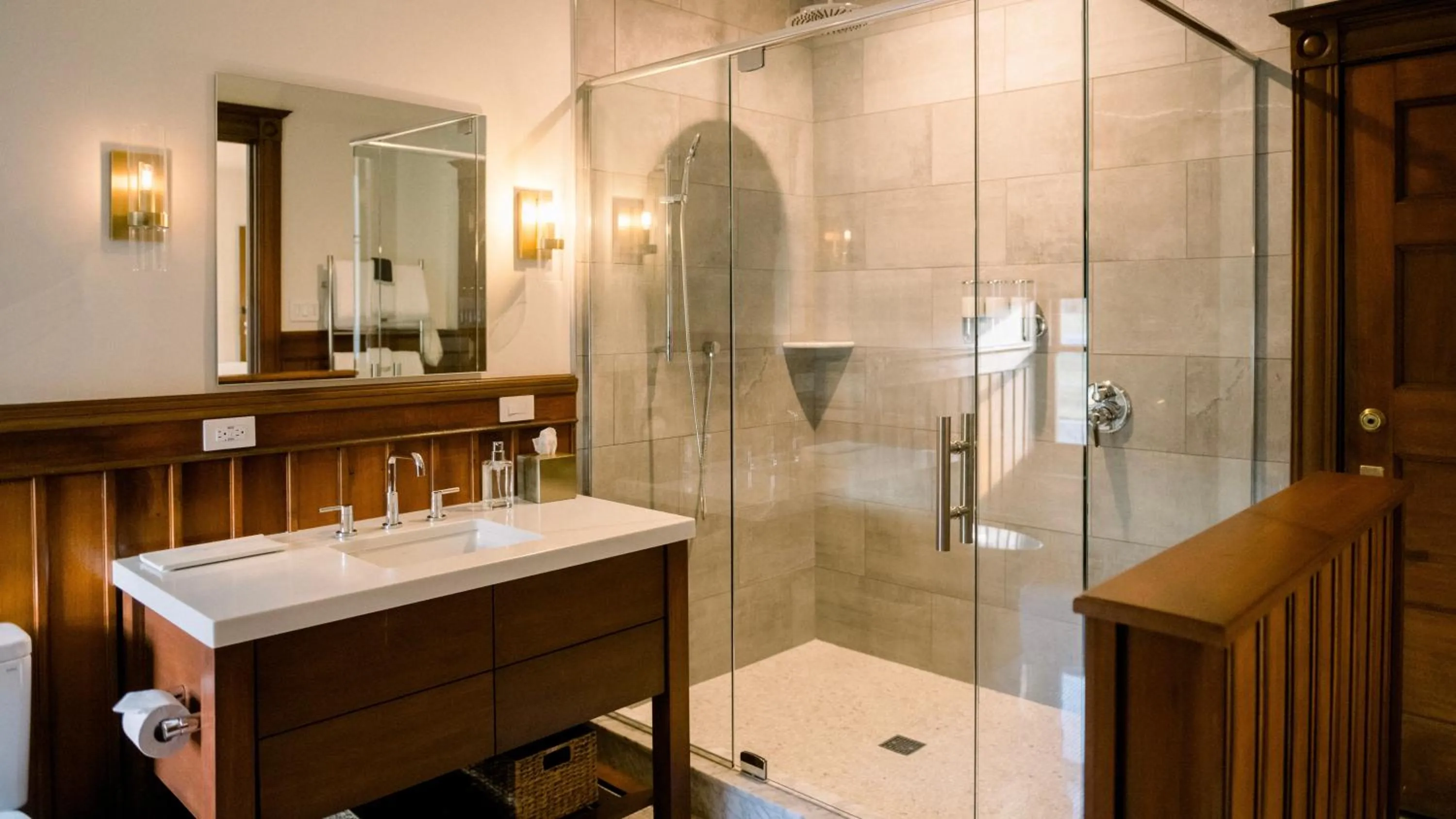 Shower in Wilbur Mansion