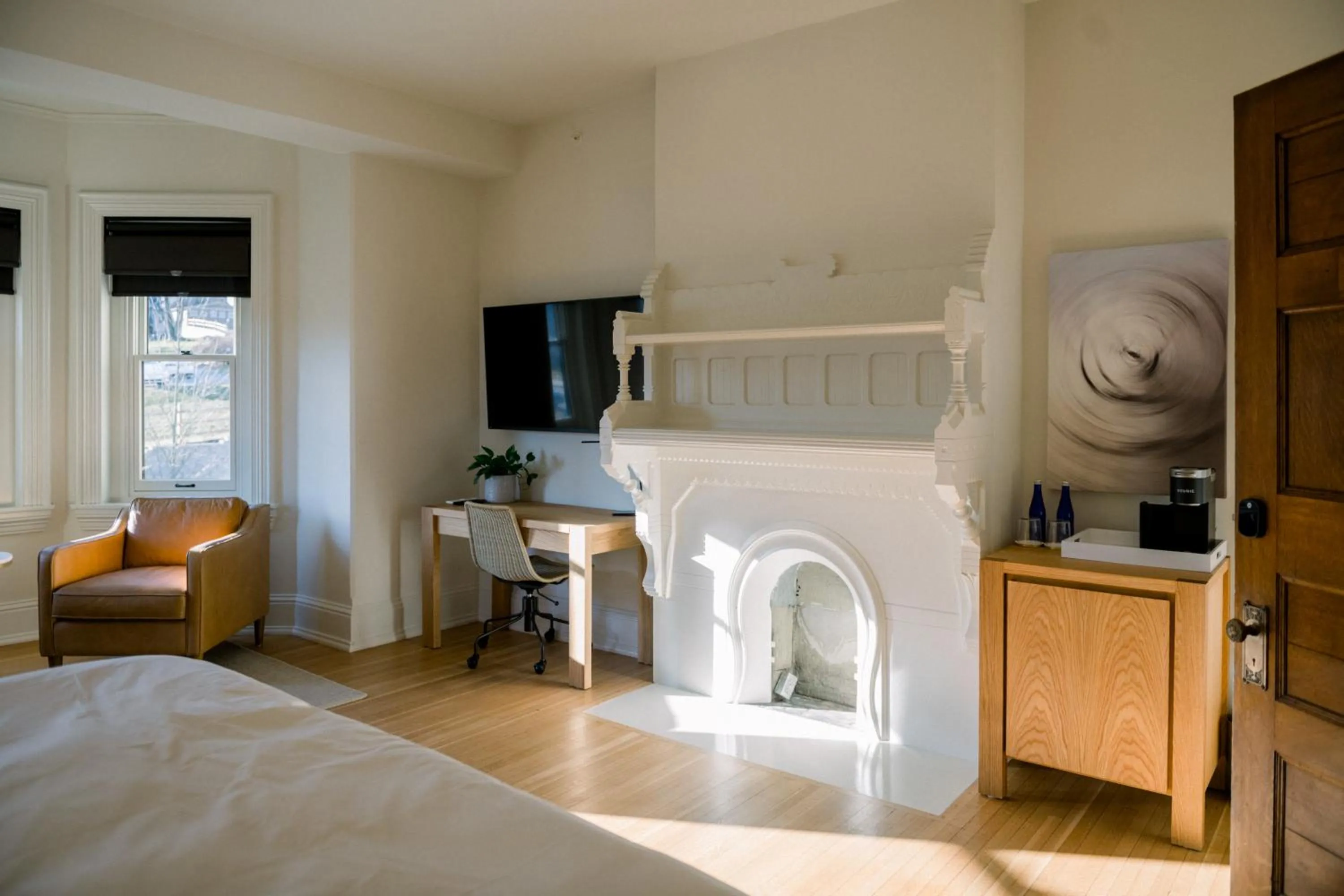 Bed in Wilbur Mansion