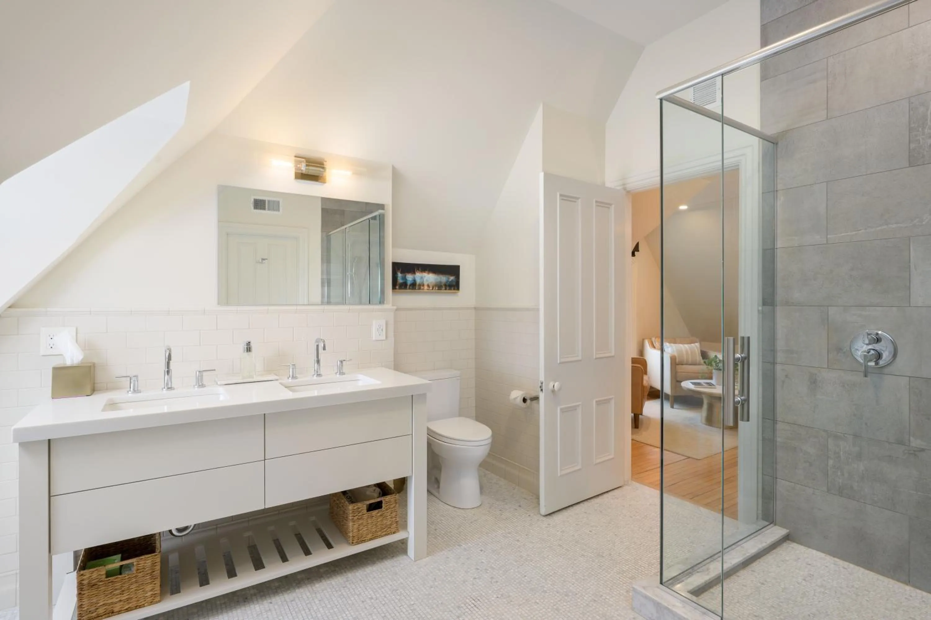 Shower in Wilbur Mansion