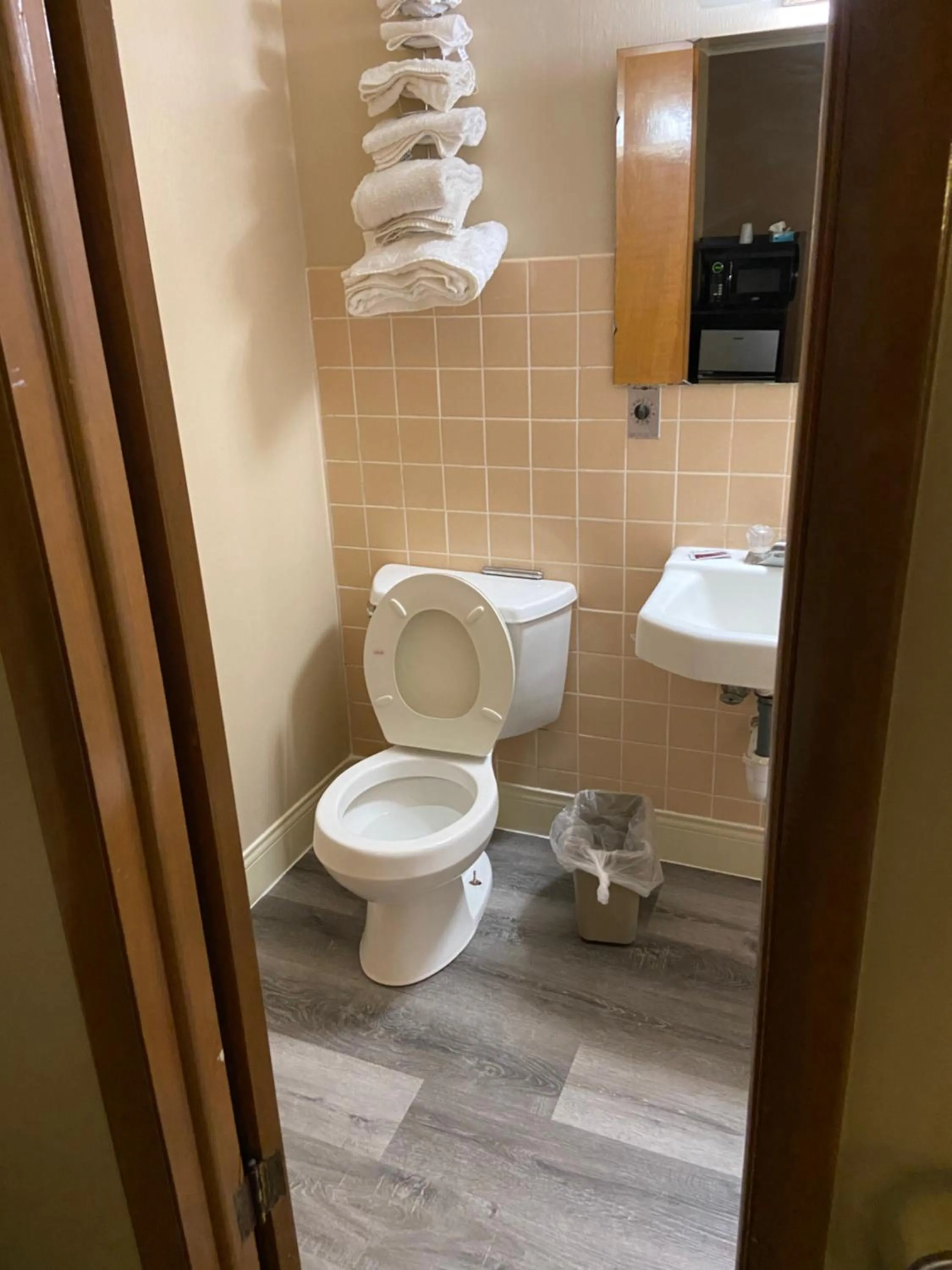 Toilet in Colonial Inn