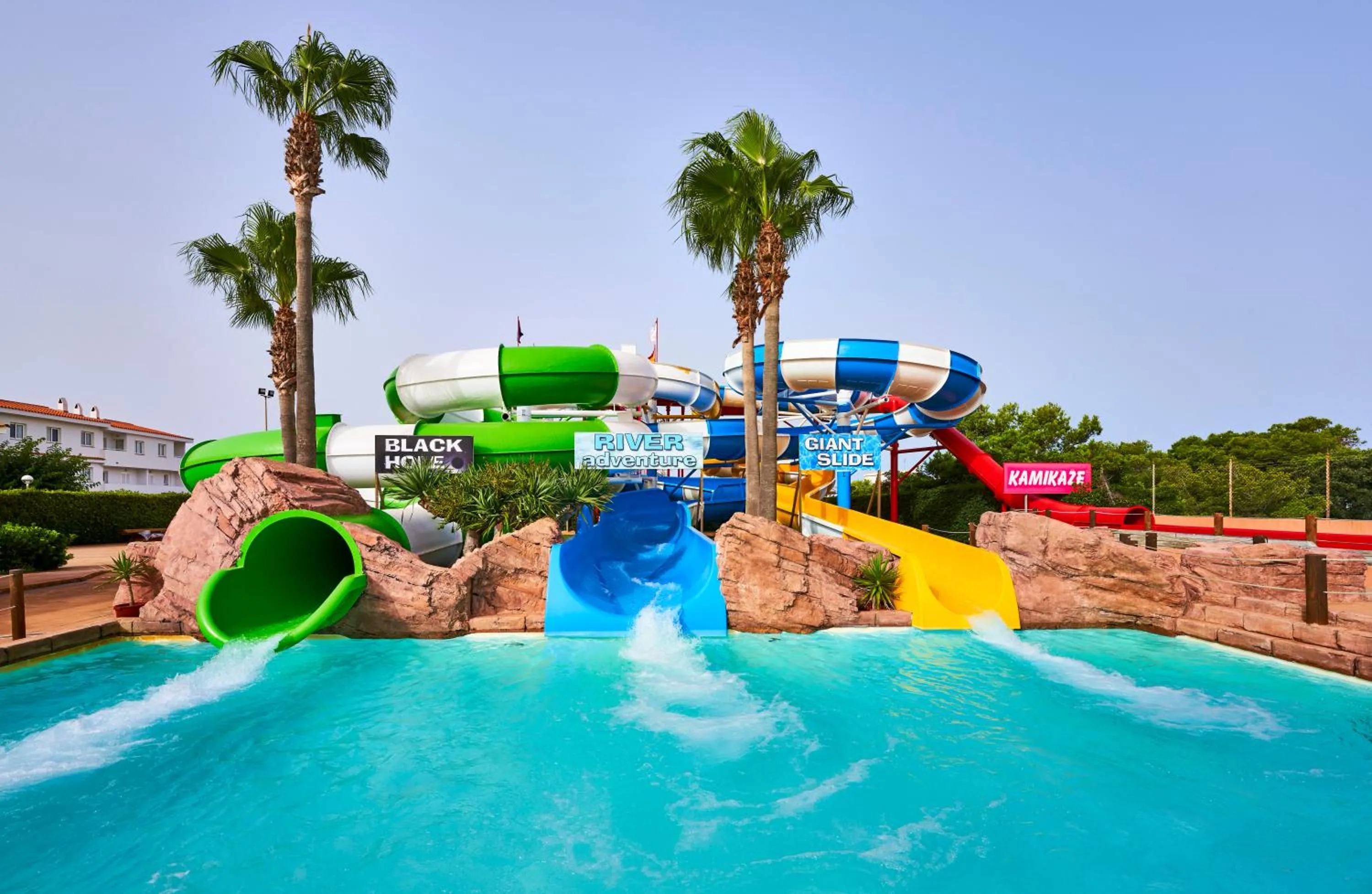 Aqua park in Globales Los Delfines