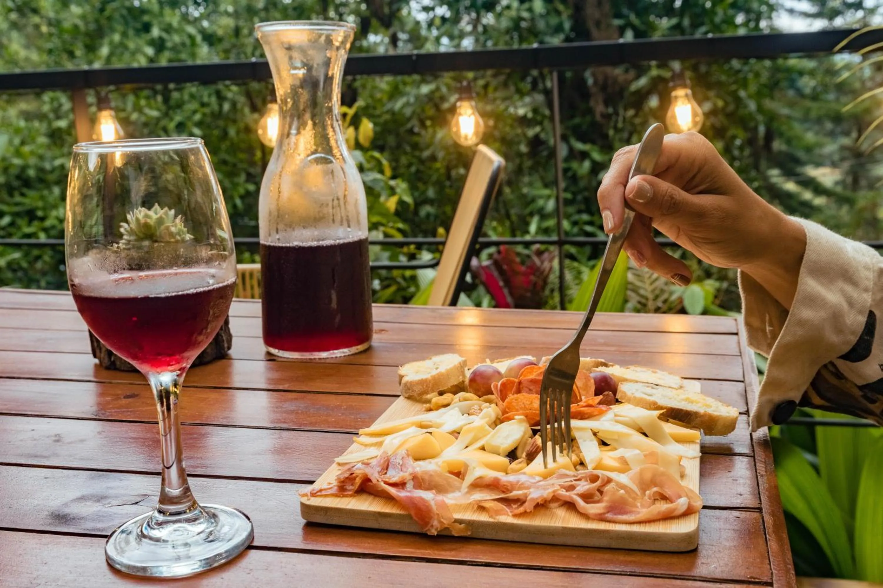 Food and drinks in Oculto refugio de bosque