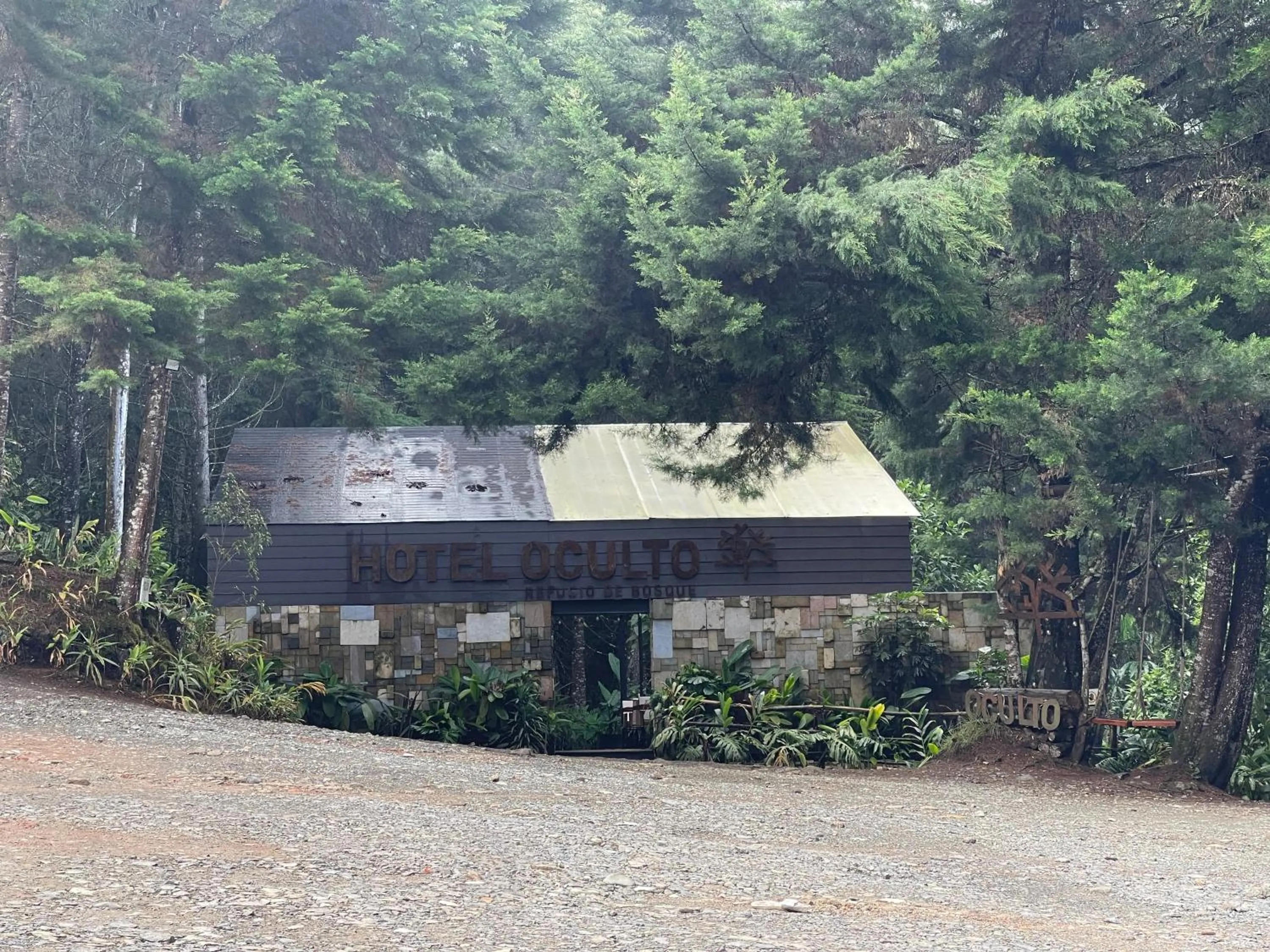Property building in Oculto refugio de bosque