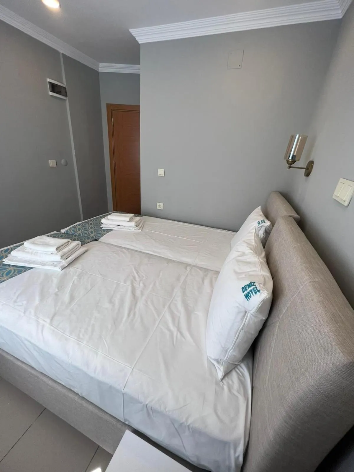 Bed in GRAND Deniz Hotel