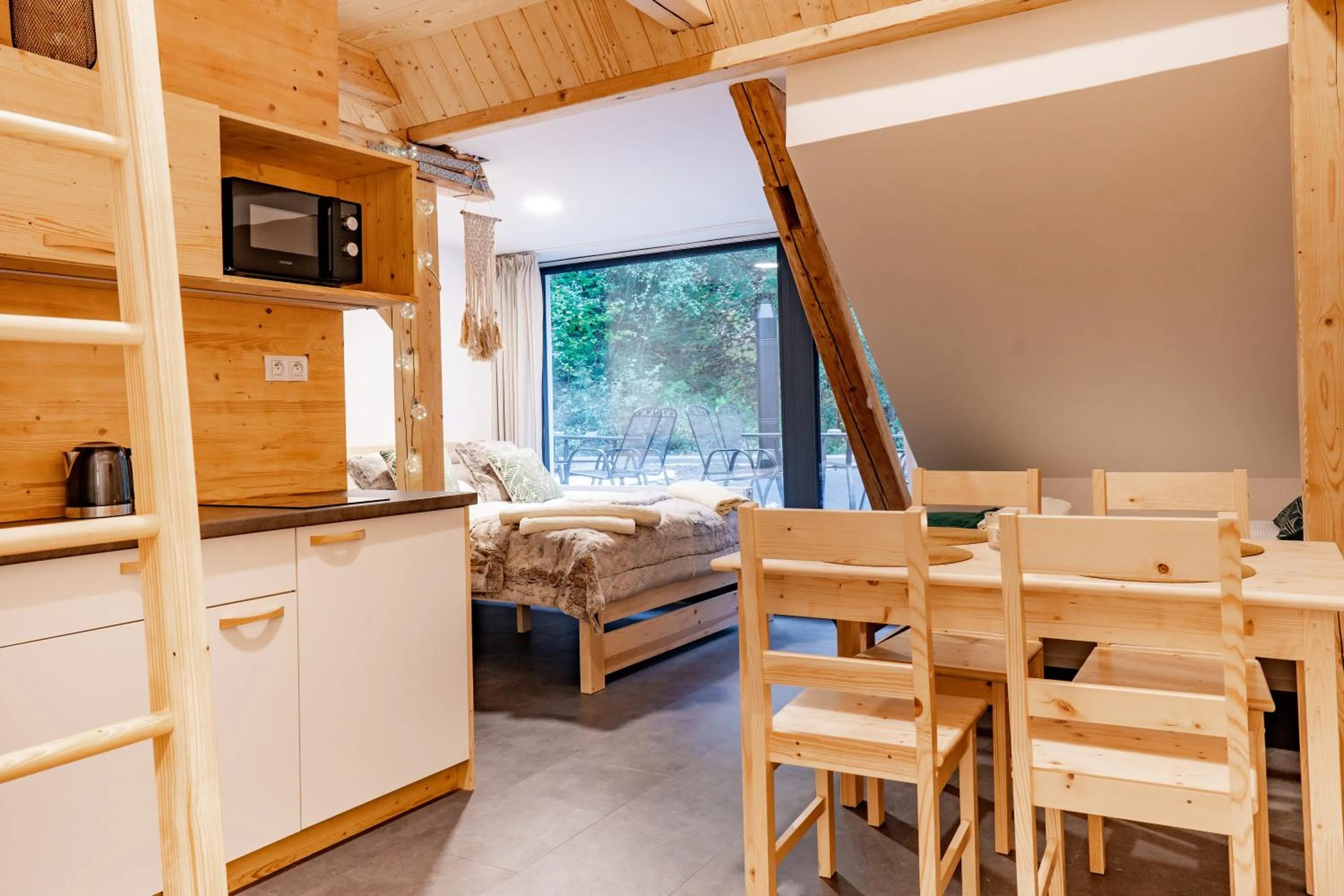 Kitchen or kitchenette in Apartmány NONE