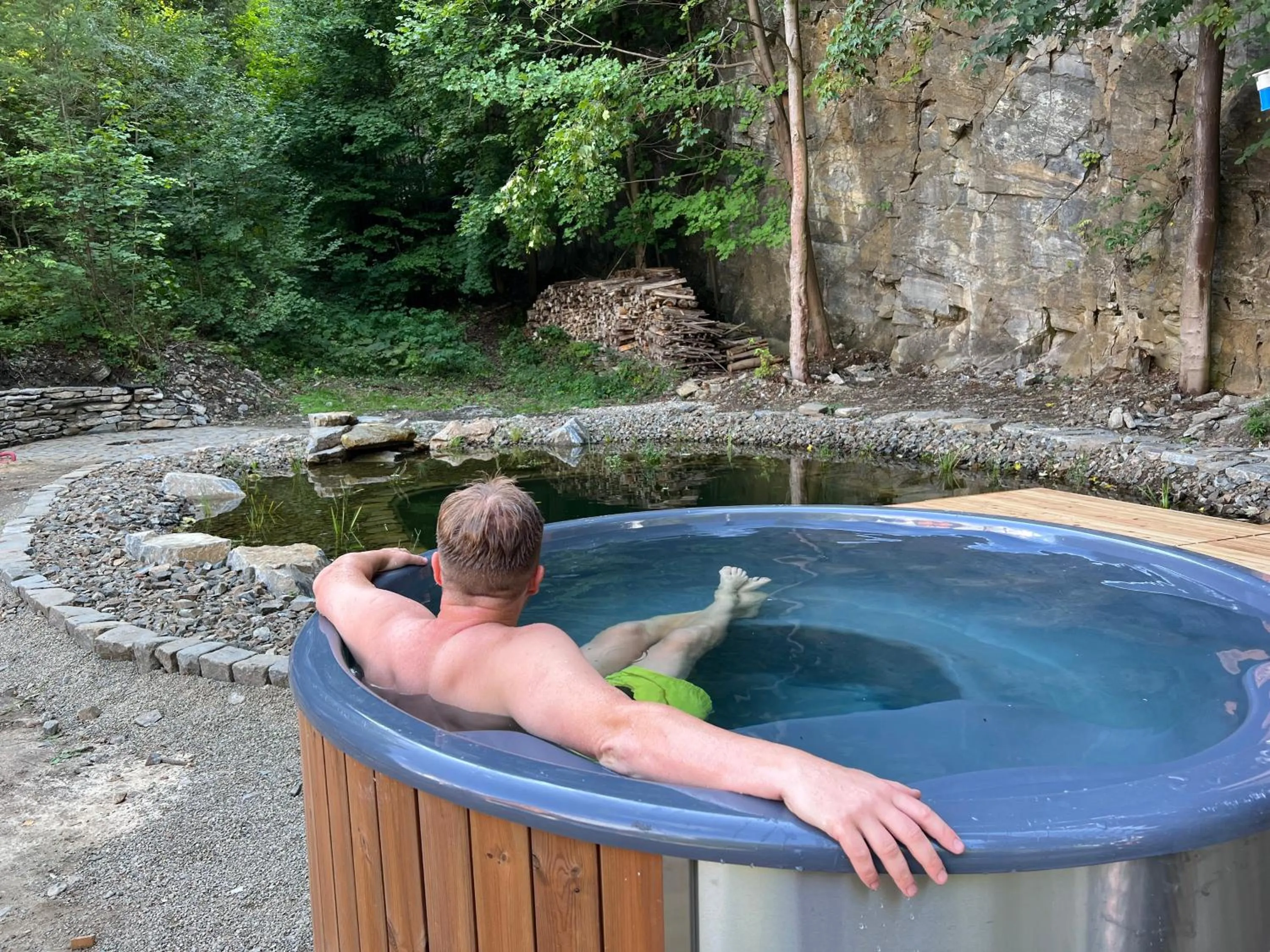 Hot Tub in Apartmány NONE