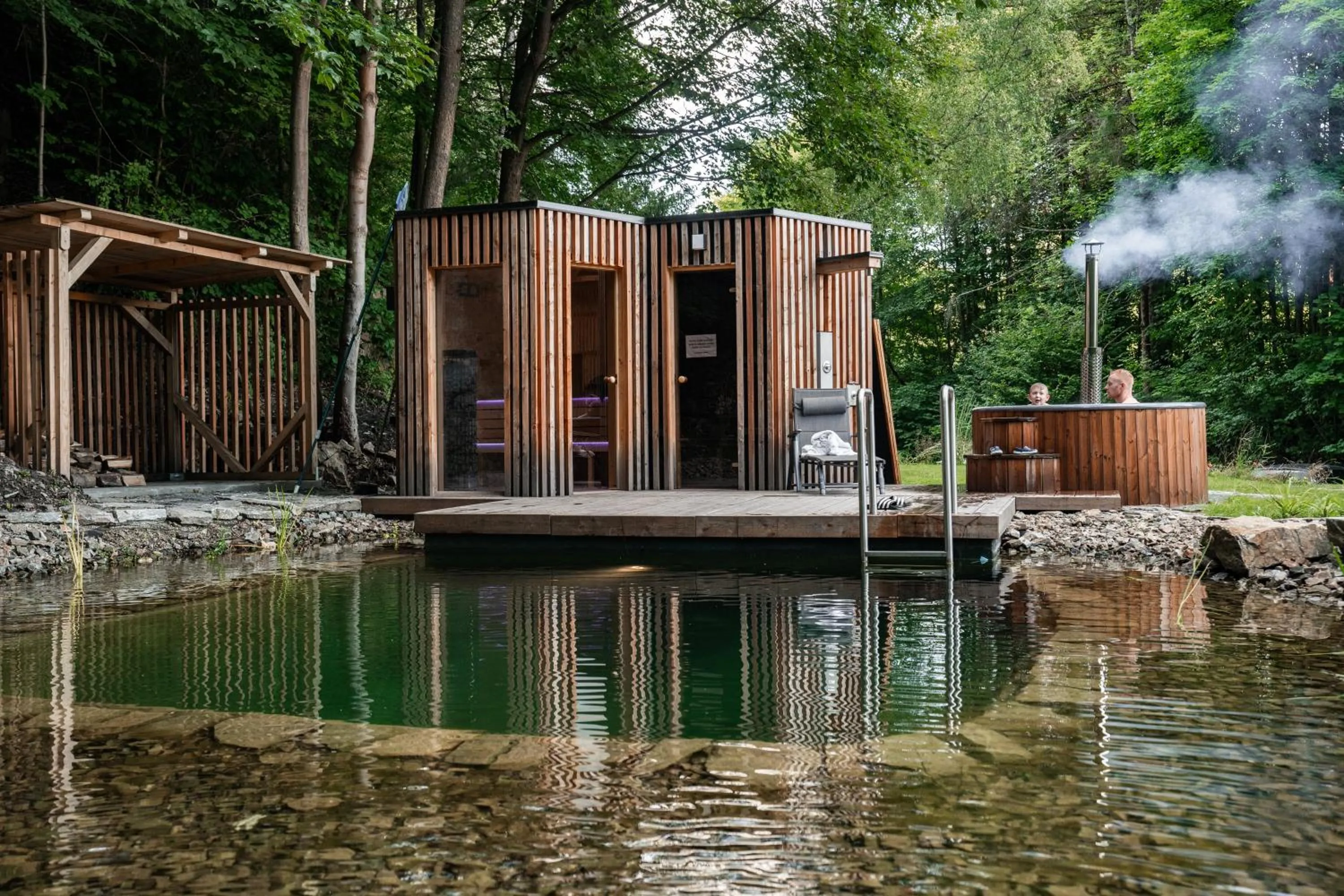 Hot Tub in Apartmány NONE