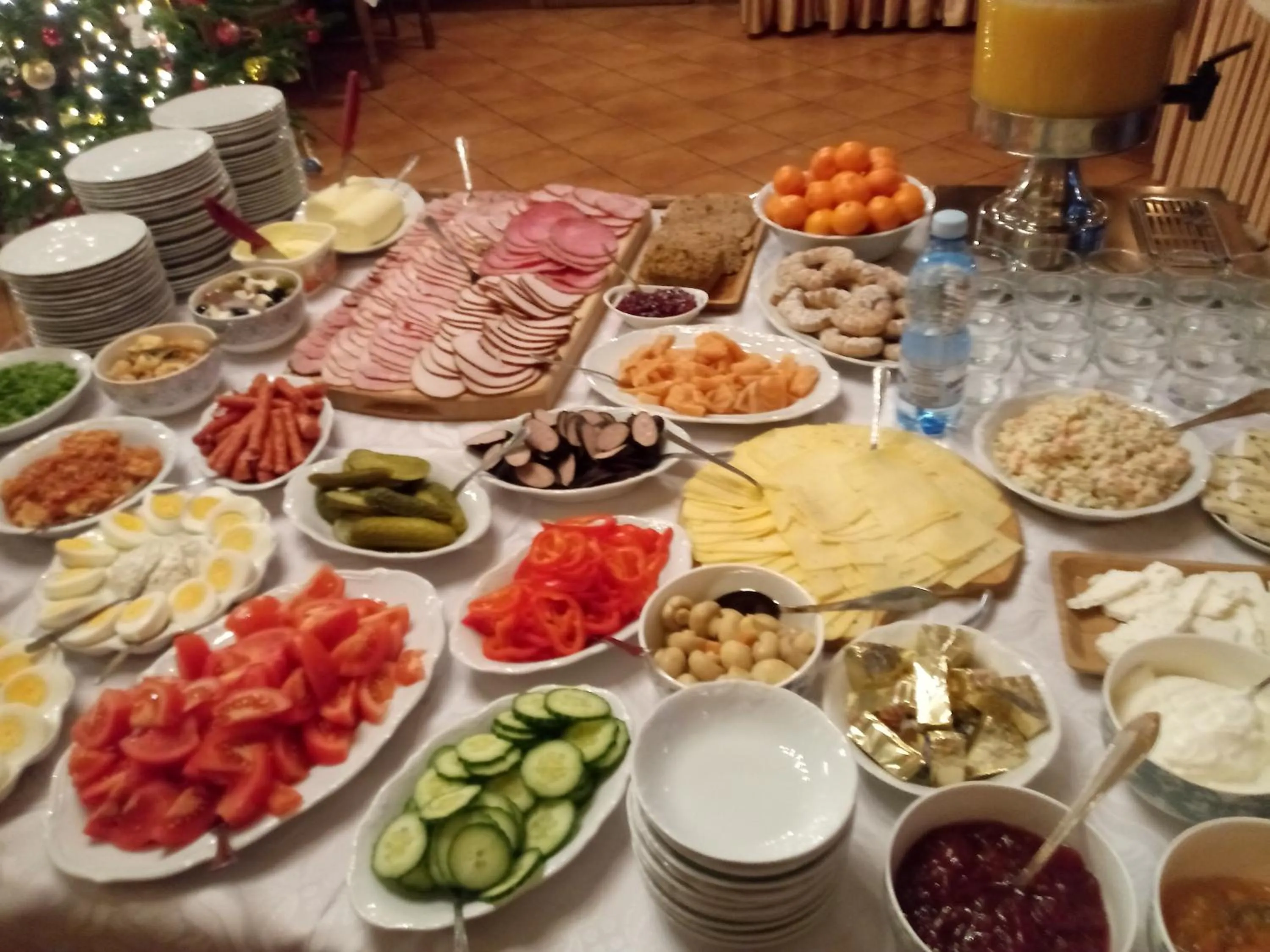 Buffet breakfast in Pensjonat Panorama