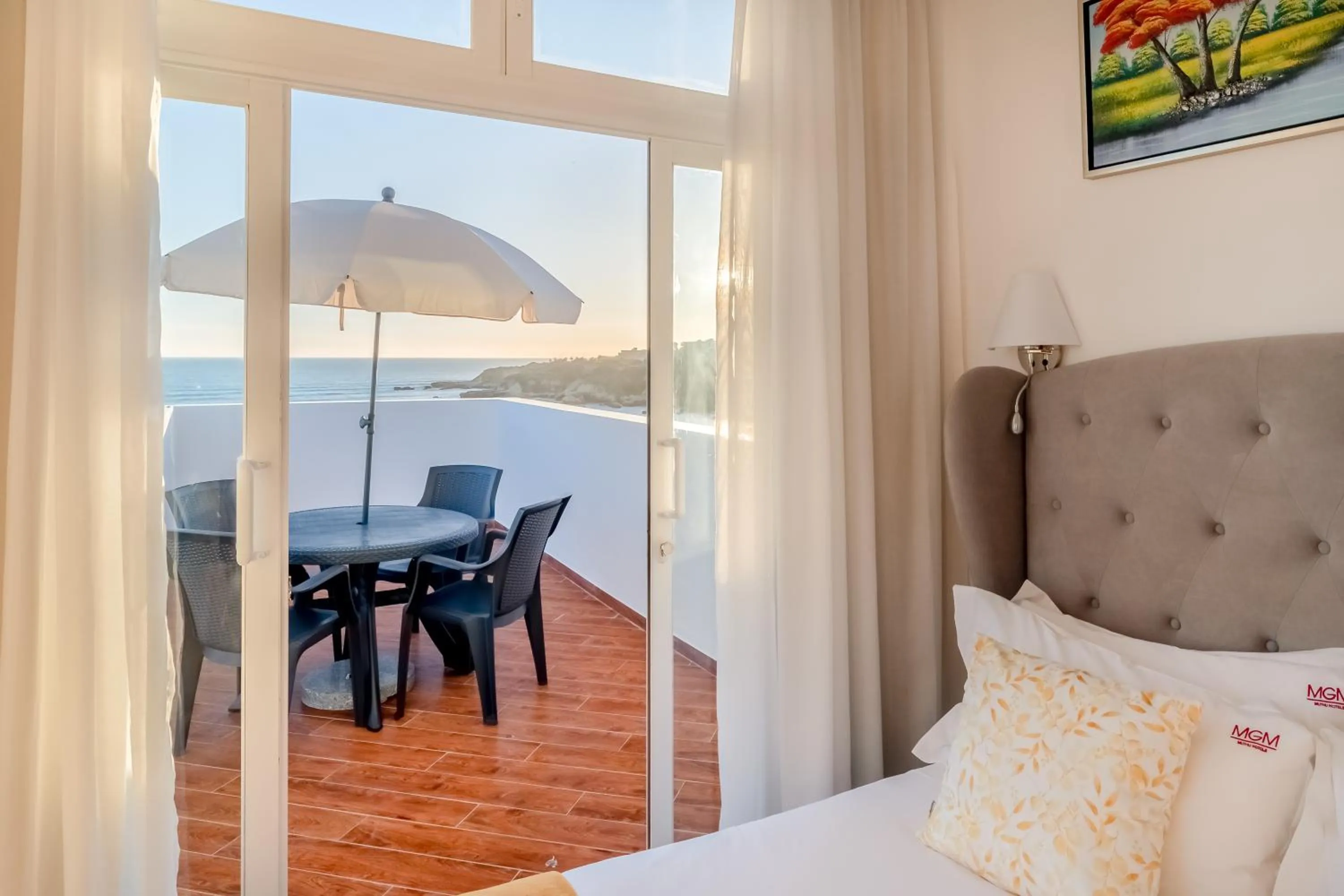 Balcony/Terrace, Bed in Monicca Collection Suites and Residences