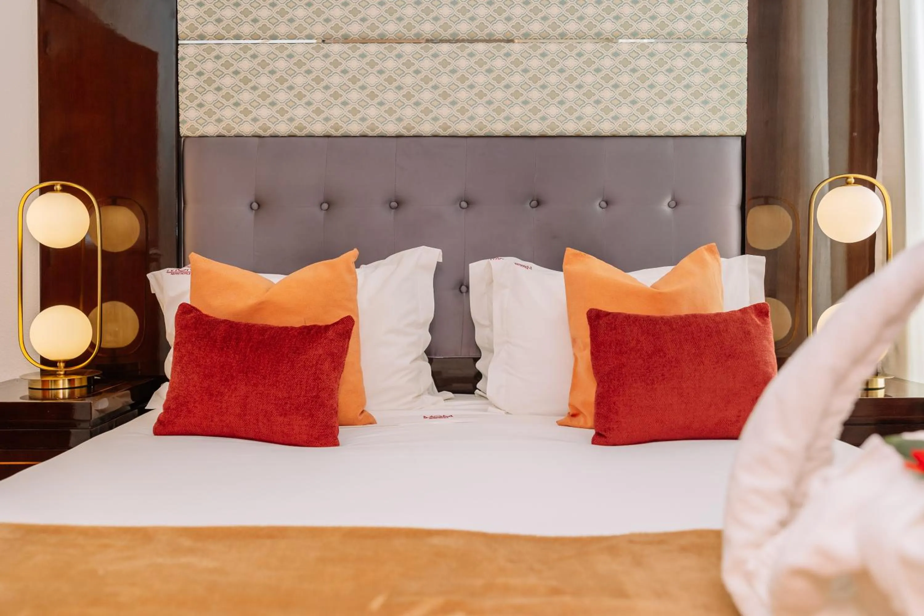 Decorative detail, Bed in Monicca Collection Suites and Residences