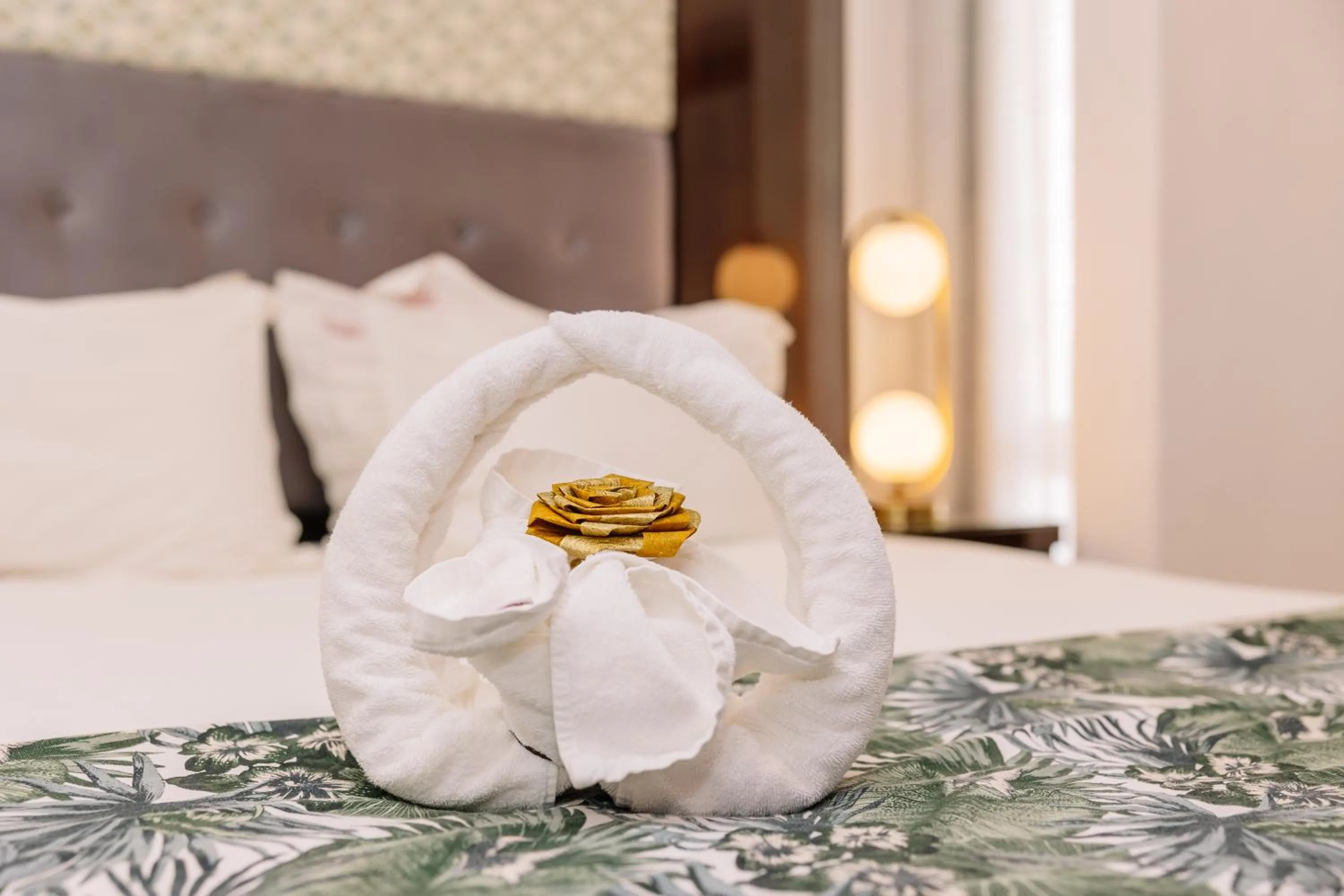 Decorative detail, Bed in Monicca Collection Suites and Residences