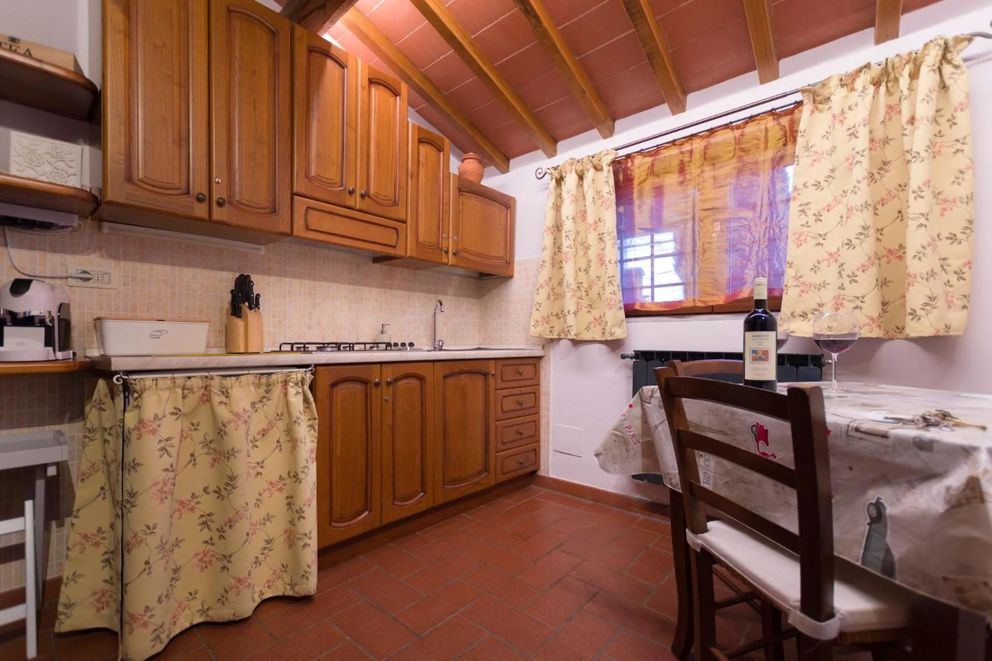 Kitchen or kitchenette in Montechiari In Chianti