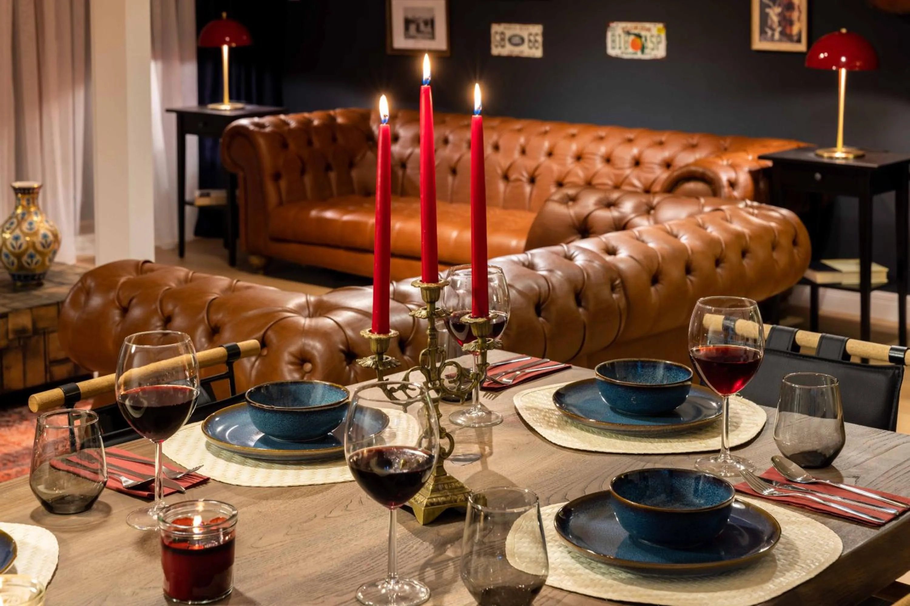 Living room in Monnas Suite