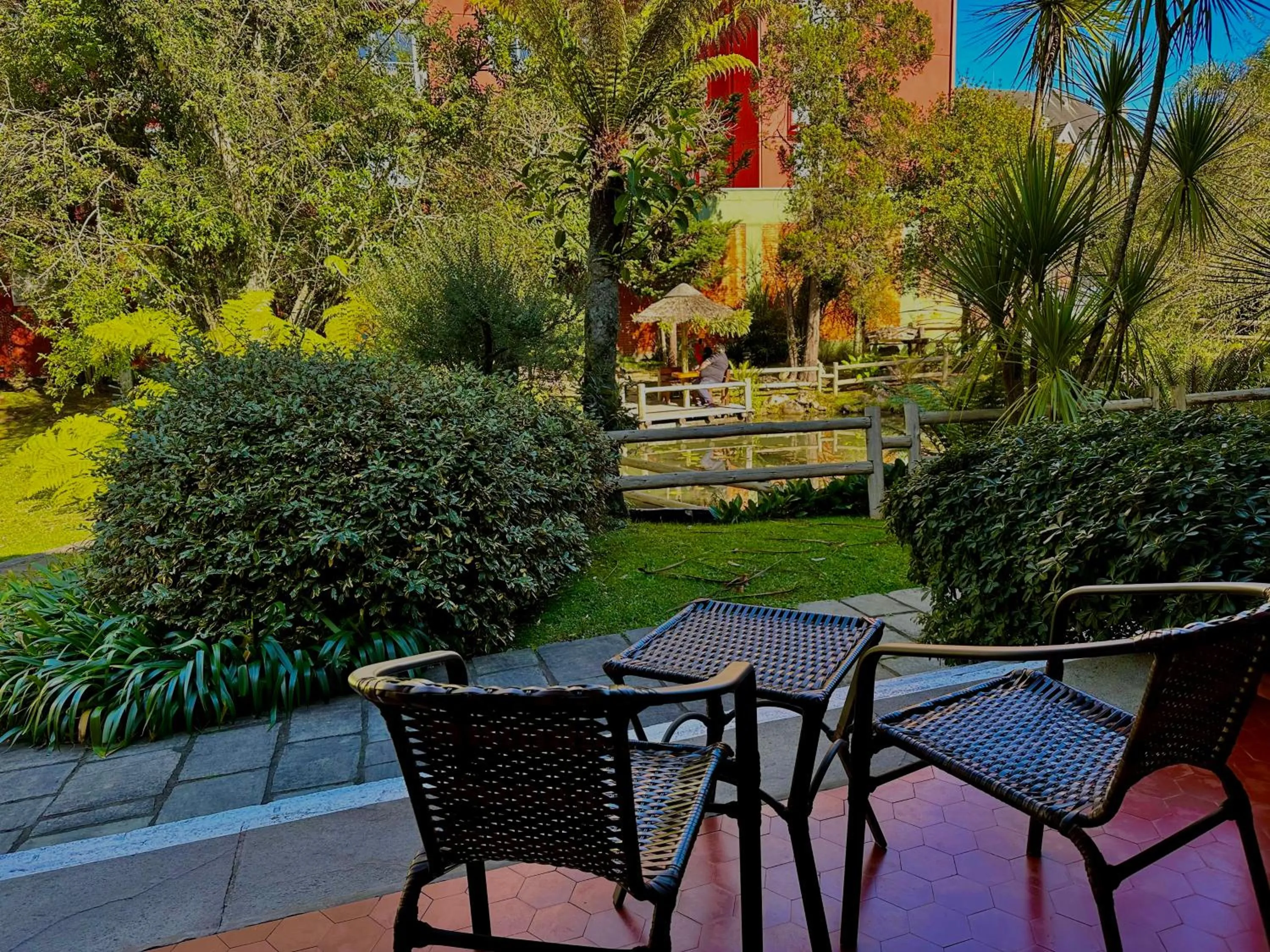 Garden view in Natur Hotel - 700m da Rua Coberta