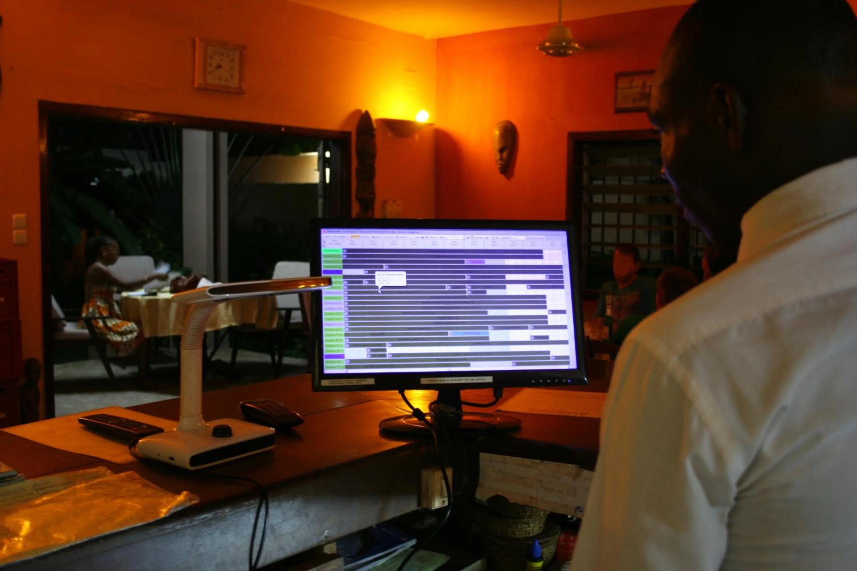 Lobby or reception in Hotel Aurore Lomé