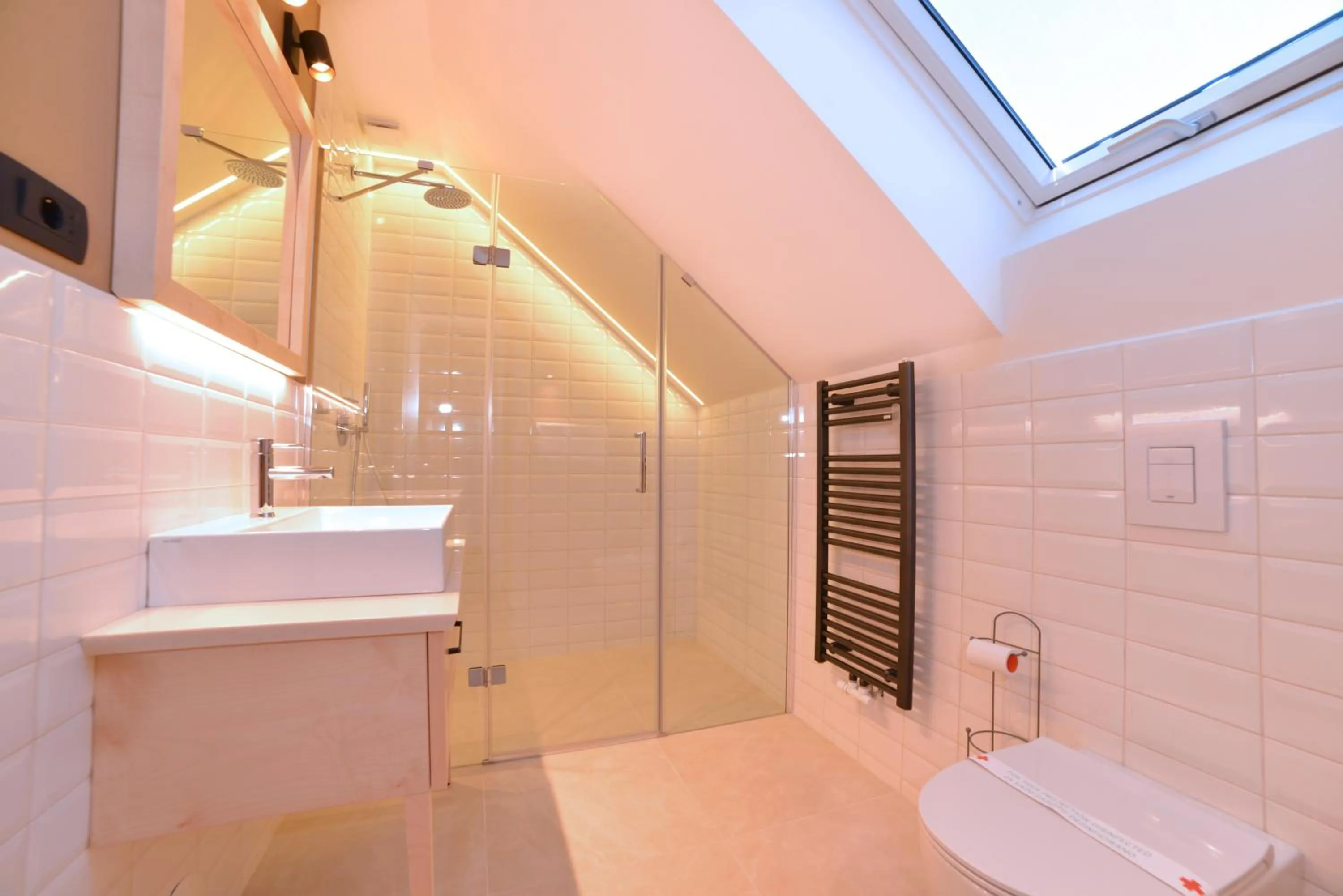 Shower in Guesthouse Les