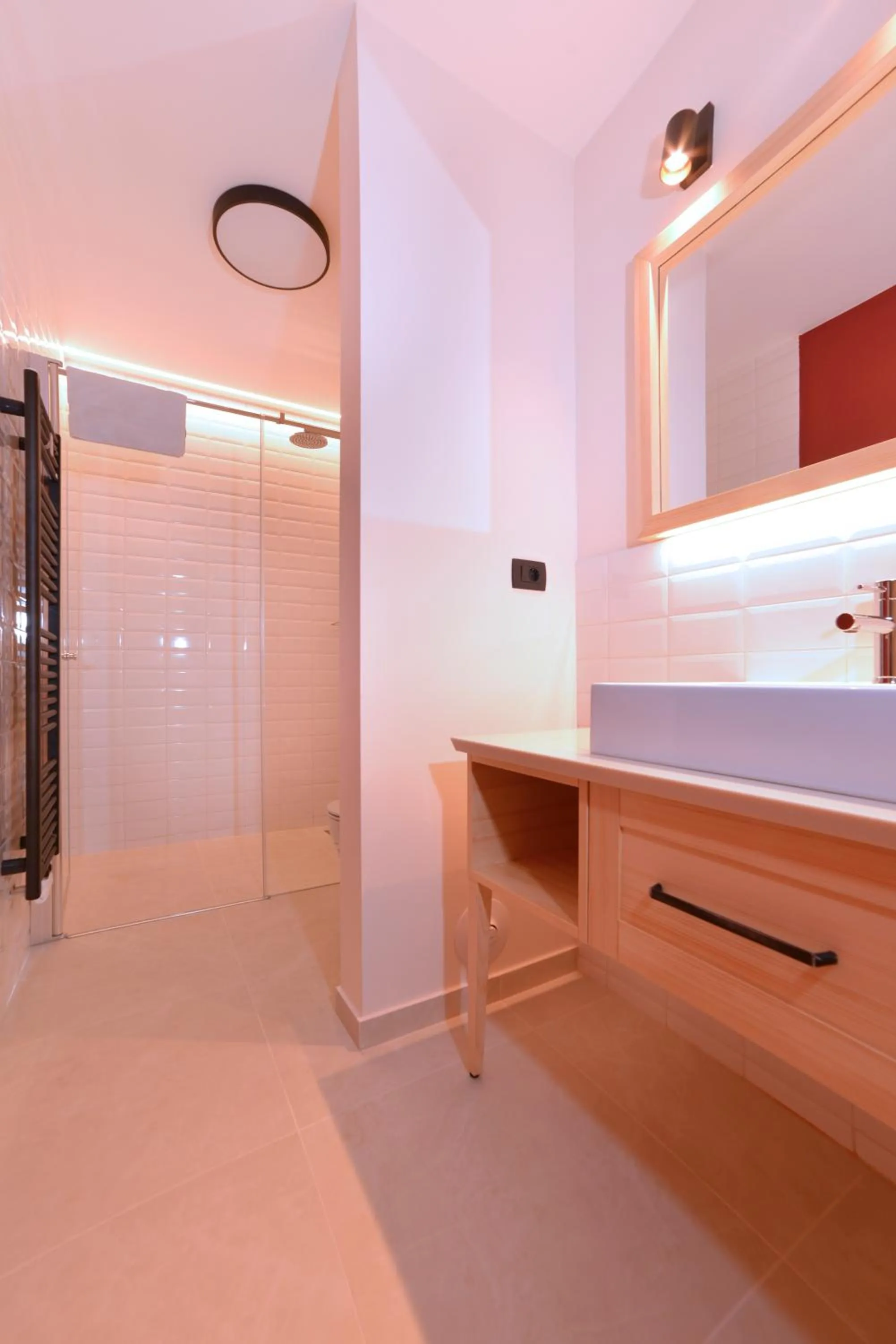 Shower in Guesthouse Les