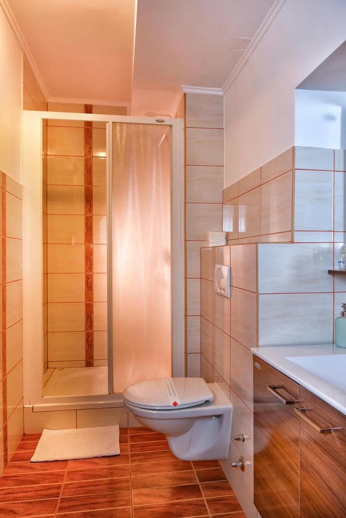 Shower in Guesthouse Les