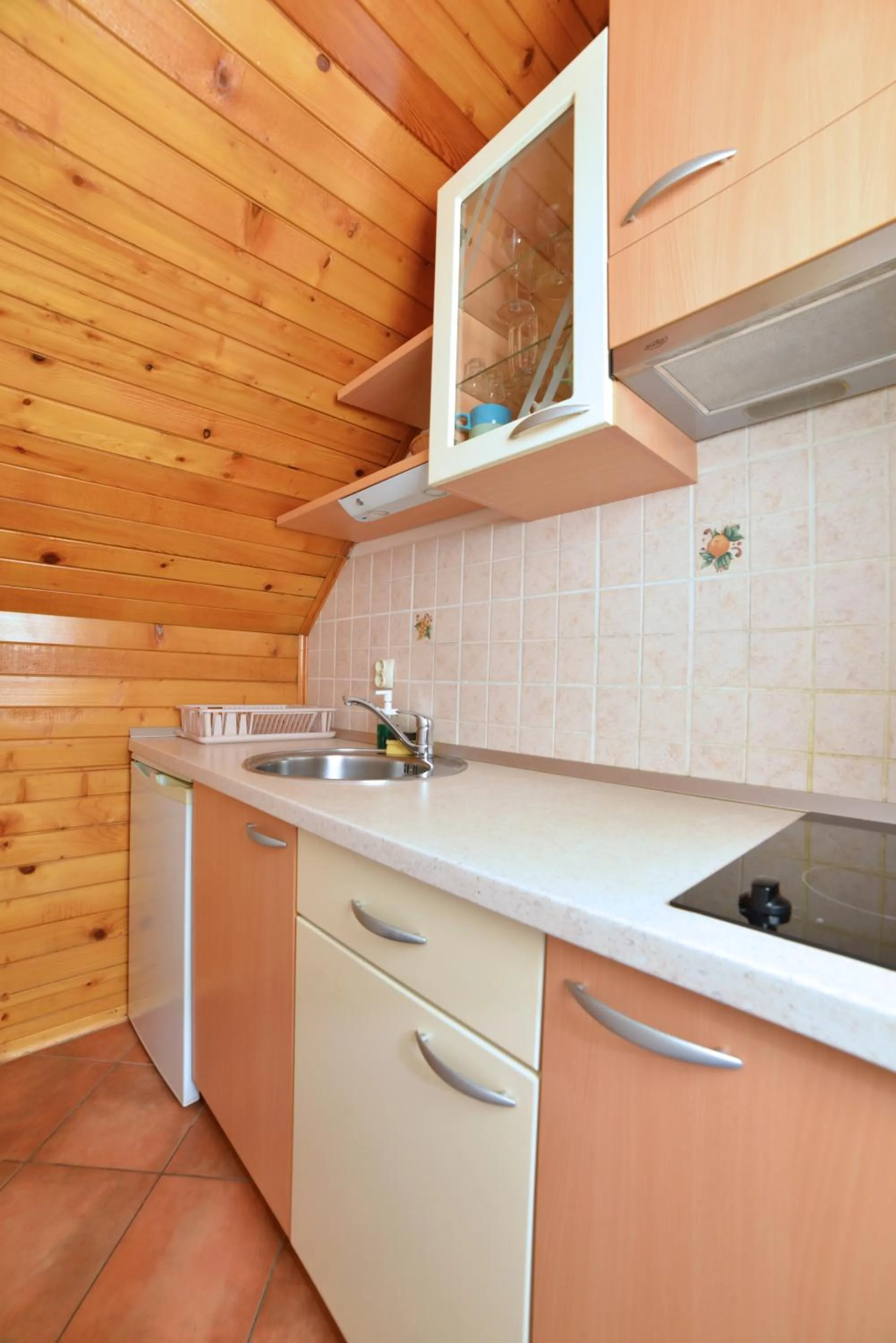 Kitchen or kitchenette in Guesthouse Les
