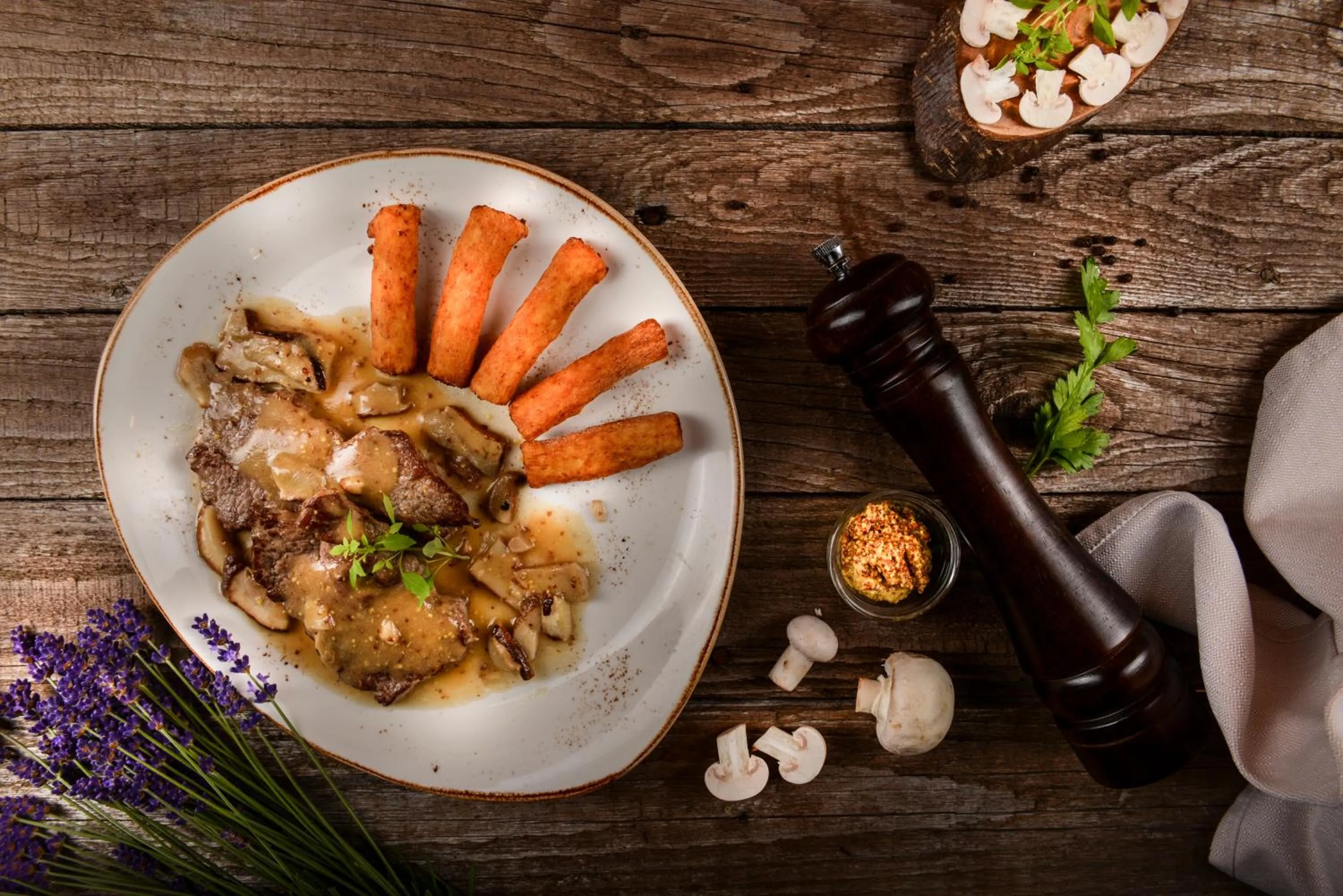Restaurant/places to eat in Guesthouse Les