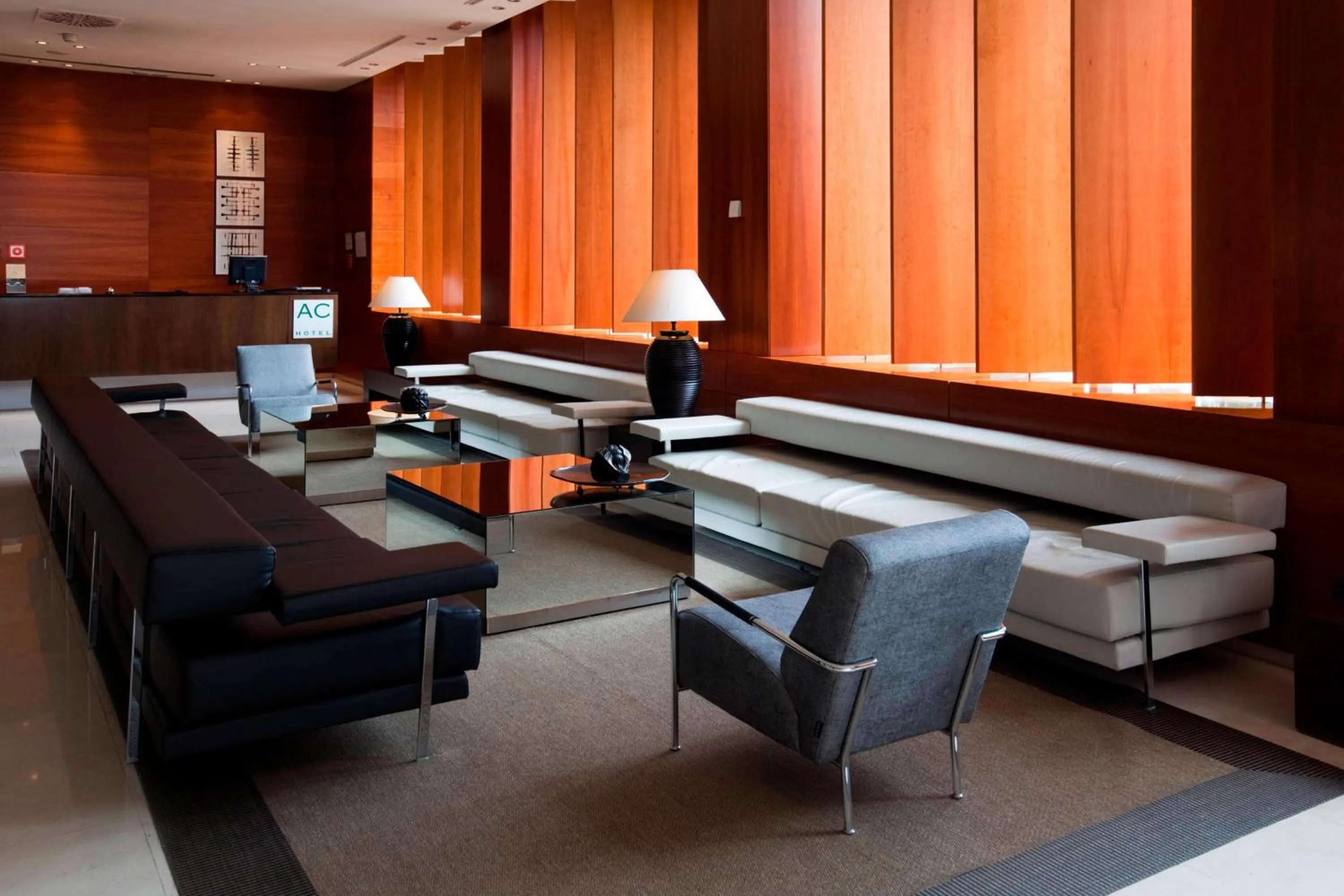 Lobby or reception in AC Hotel Guadalajara by Marriott, Spain