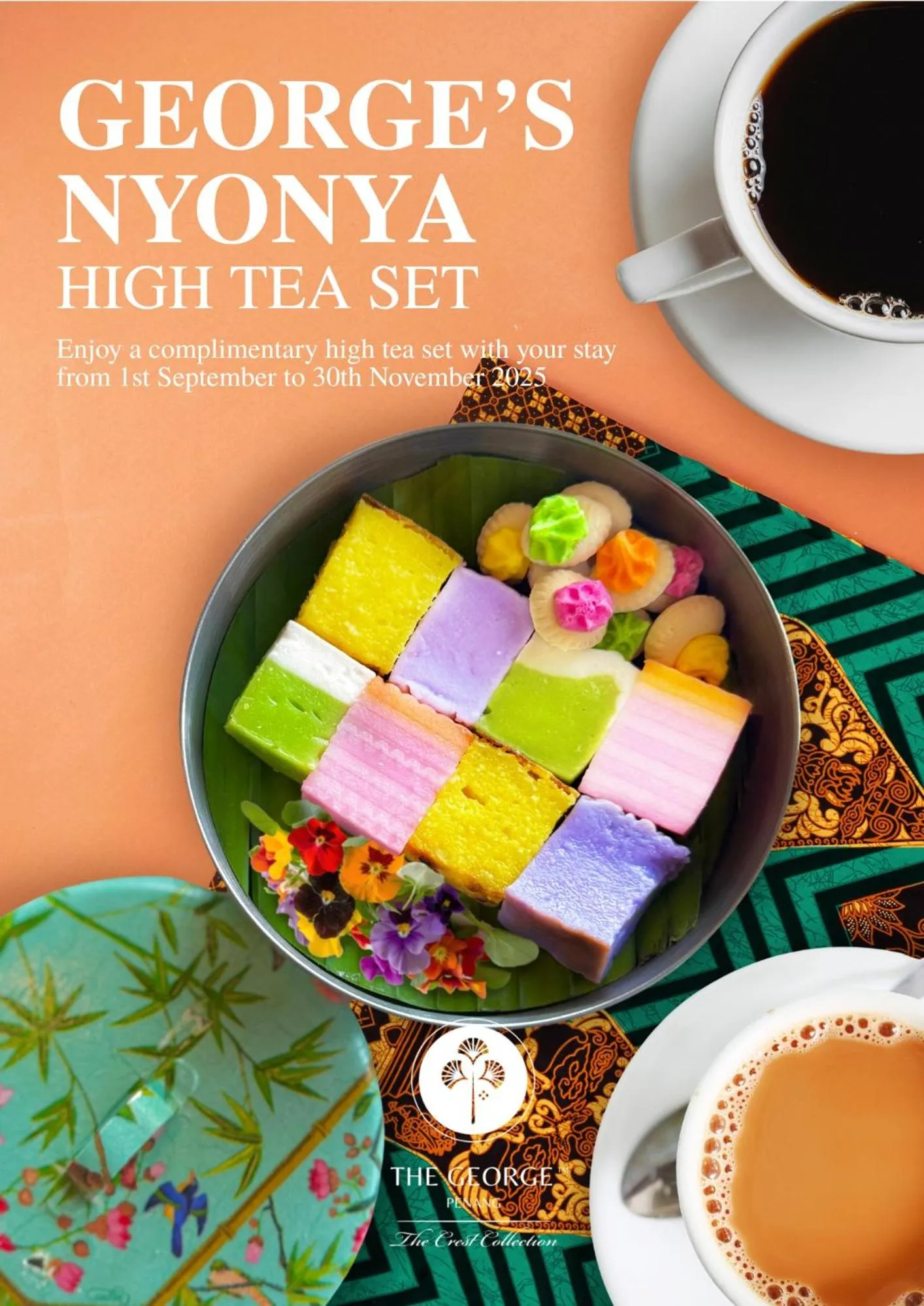 Food and drinks in The George Penang by The Crest Collection