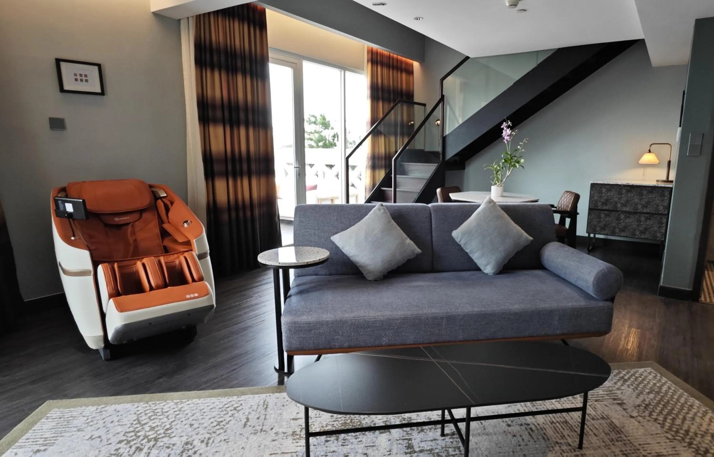 Living room in The George Penang by The Crest Collection