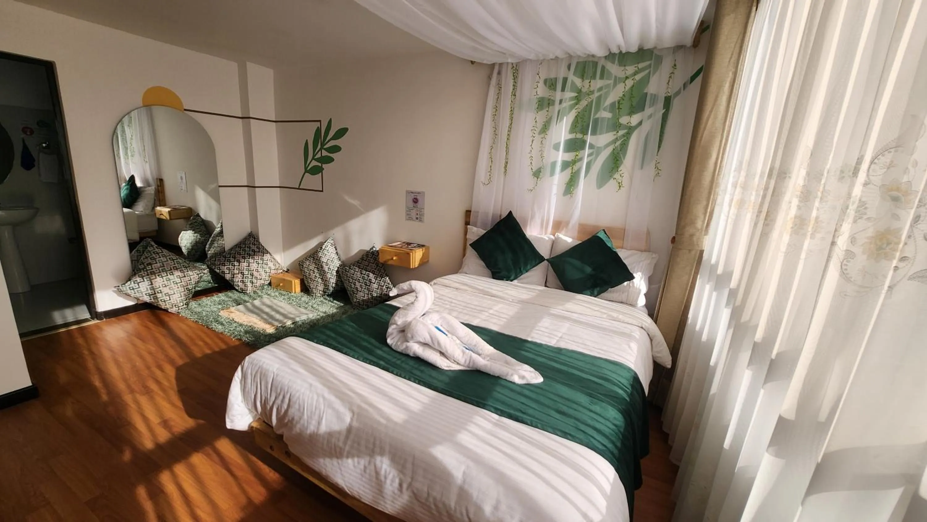 Bed in Hotel Natural Sevgi