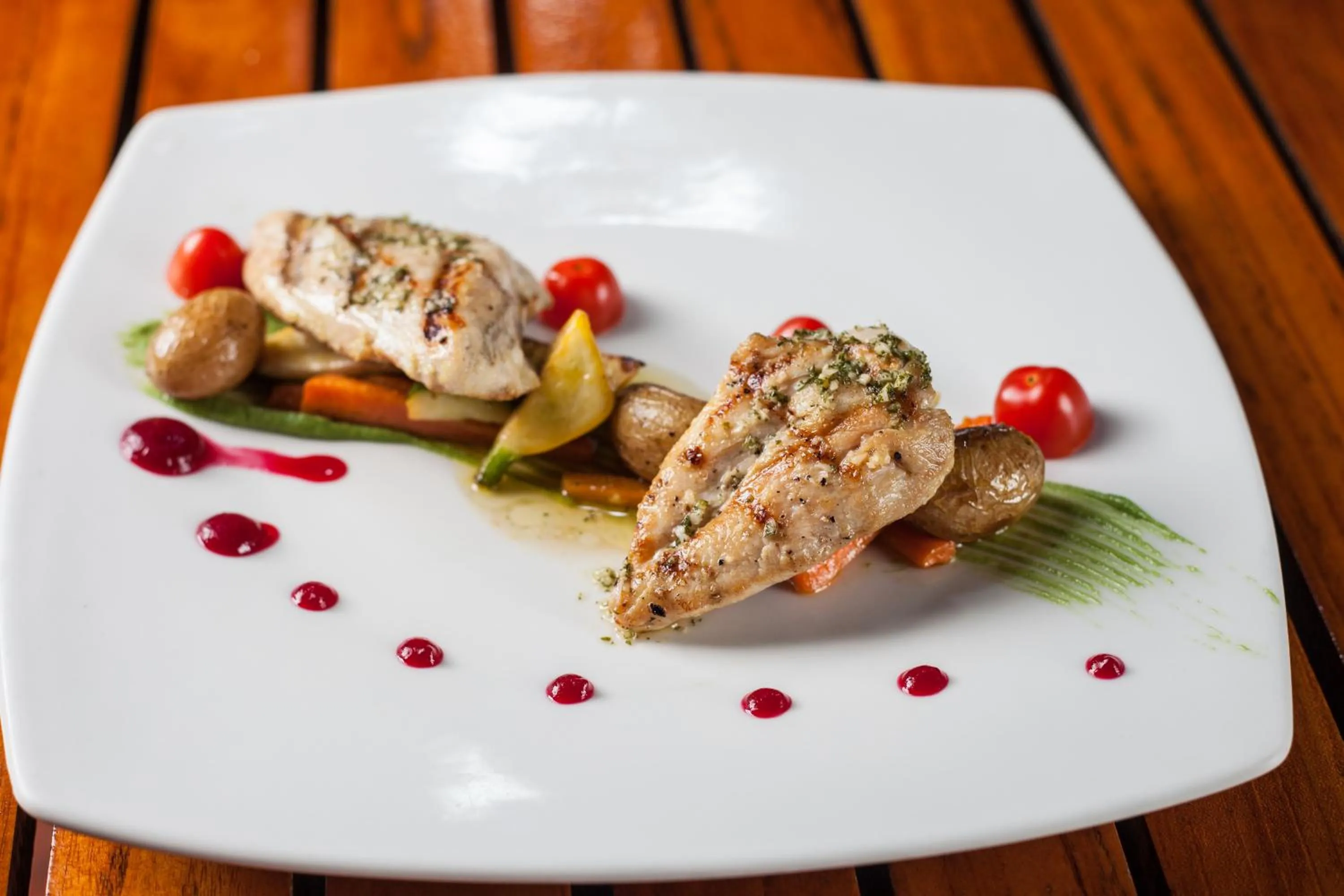 Food in Café de Playa Beach Front Hotel