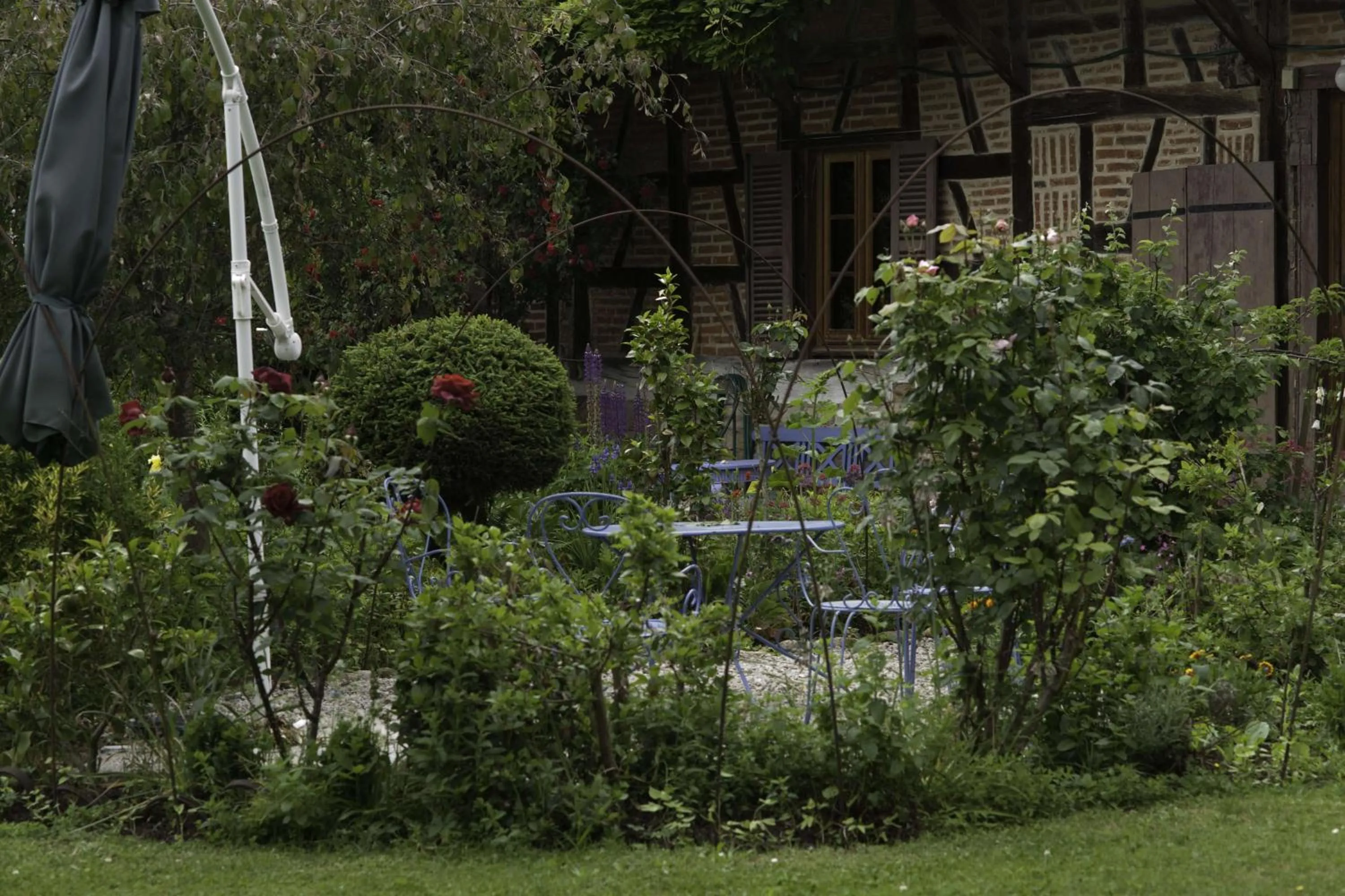 Garden in Marguerite's Ferme rustique